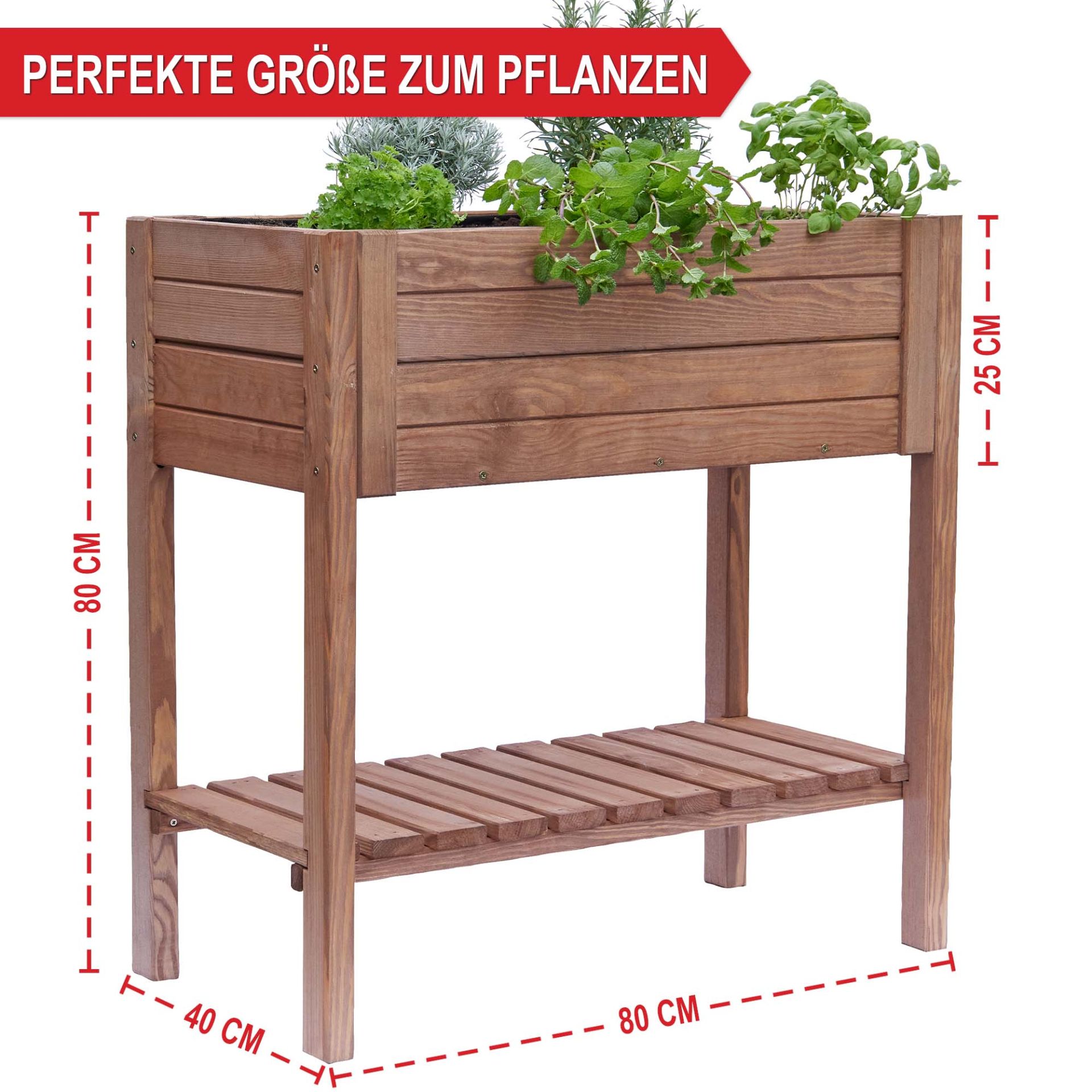  Hochbeet Summer - Perfekt angepasste Größe zum anpflanzen 