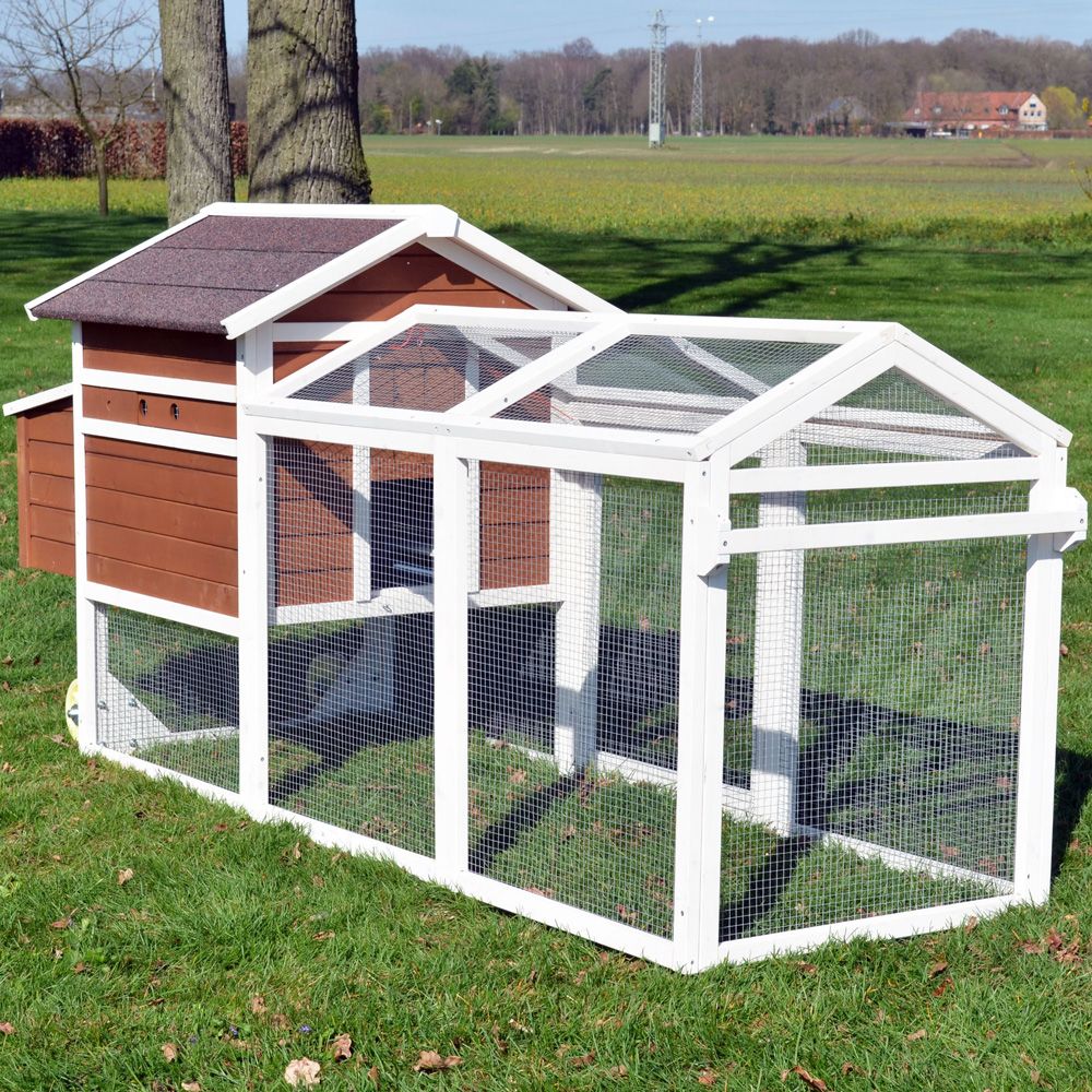 zooprinz Hünhervoliere Mobi mit wetterfestem Dach  (Dieses Bild wurde mit Hilfe von KI generiert.)