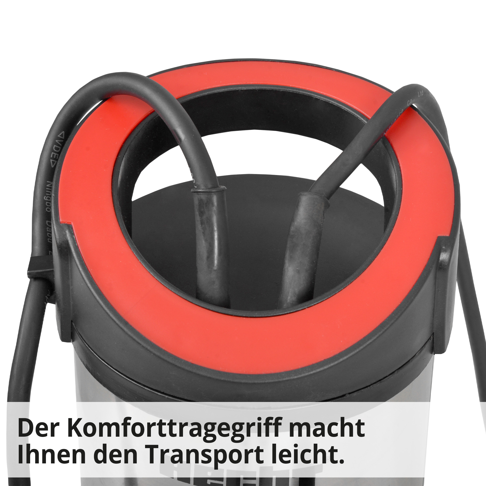 Tauchpumpe; Komfortabler Griff für leichten Transport