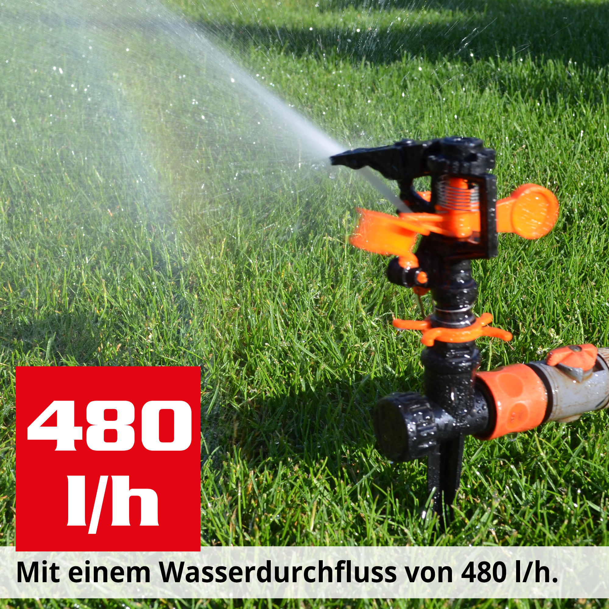 Impulsregner; Wasserdurchfluss 480 Liter pro Stunde 