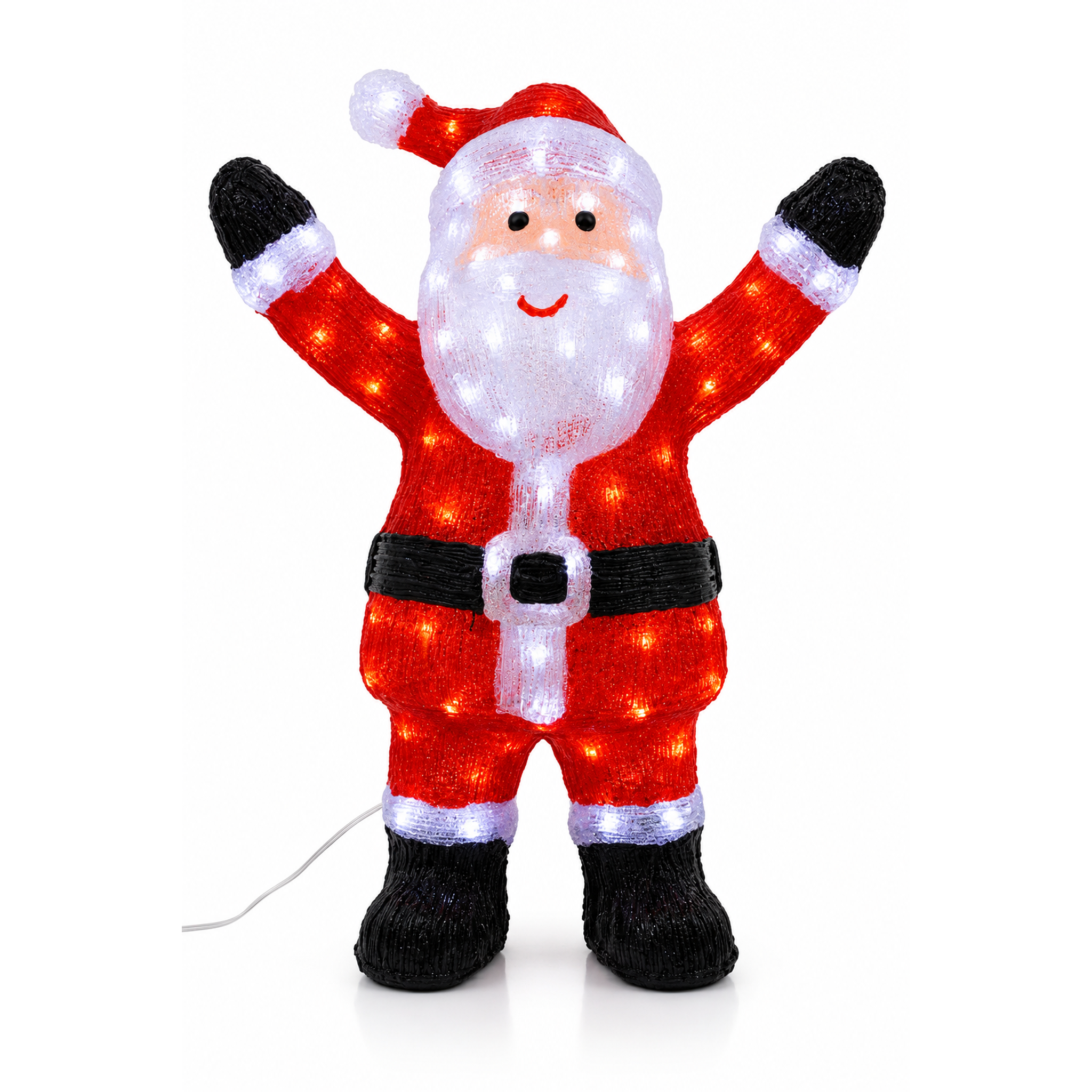 Onbest Weihnachtsmann mit Led 39 x 21 x 60 cm 48006  (Dieses Bild wurde mit Hilfe von KI generiert.)