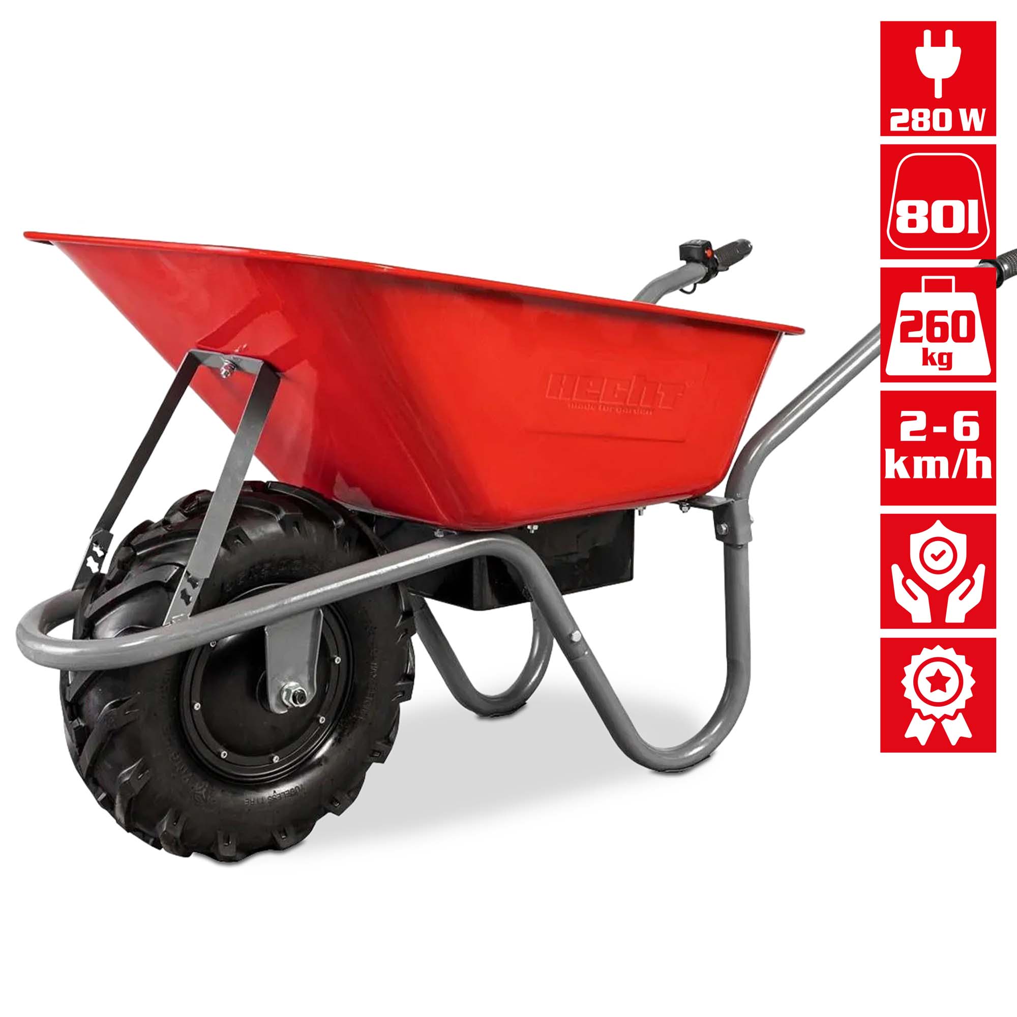 Elektro-Schubkare mit 6 kmh und bis zu 10 Stunden Akku-Laufzeit 
