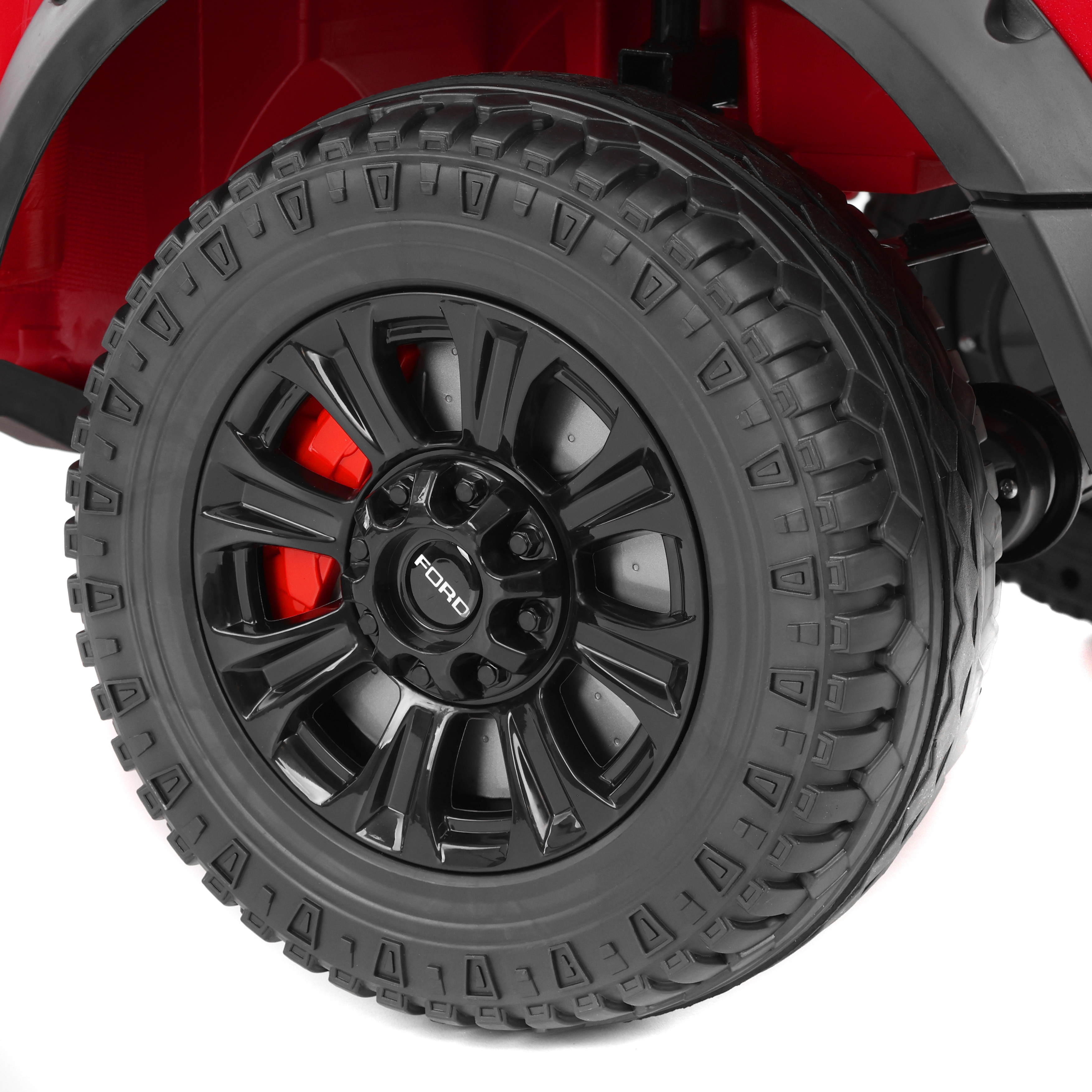 HECHT Elektroauto Ford F450 RED mit Türen zum Öffnen und verstellbarem Sitz