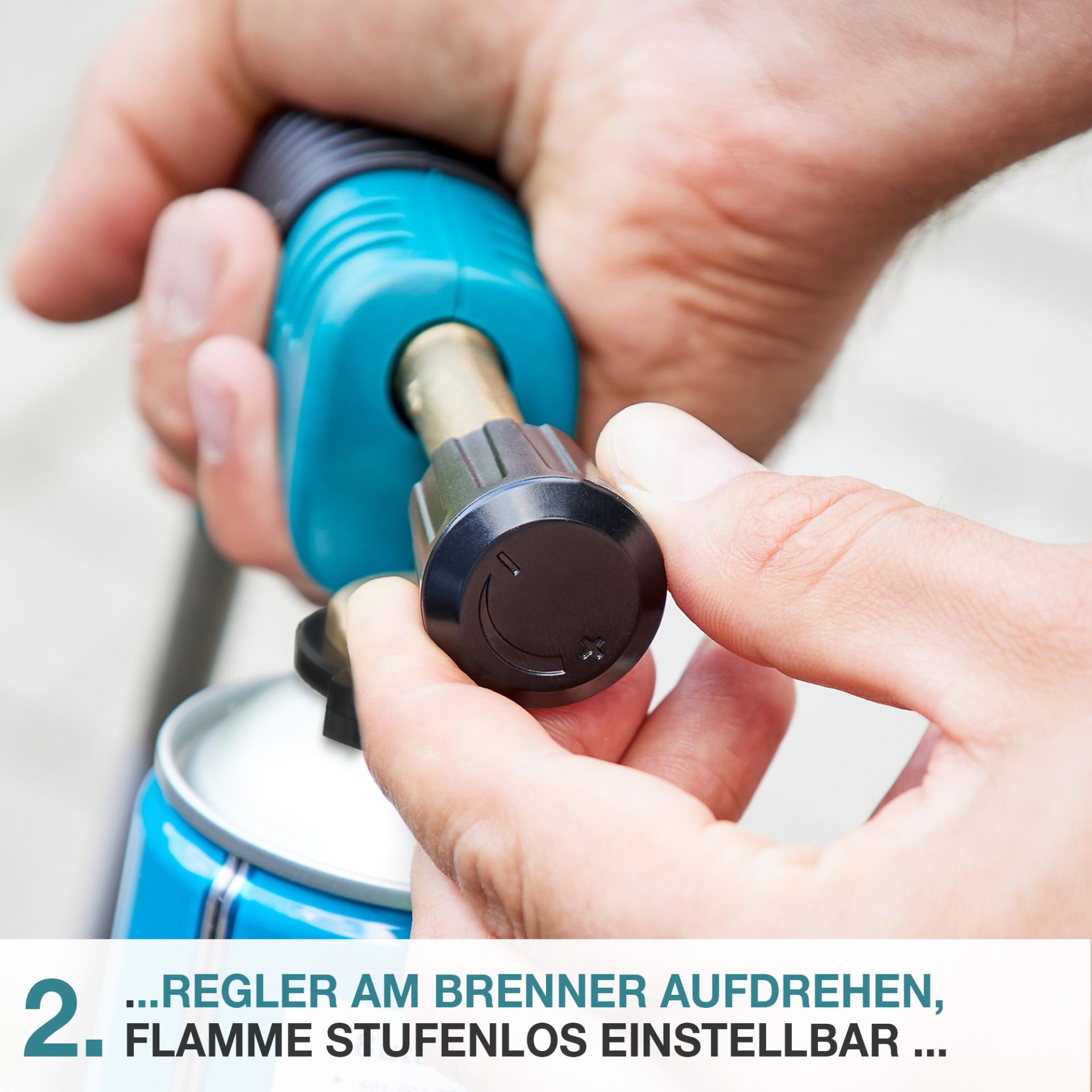 TOM UB-300 Unkrautbrenner; Flamme stufenlos einstellbar