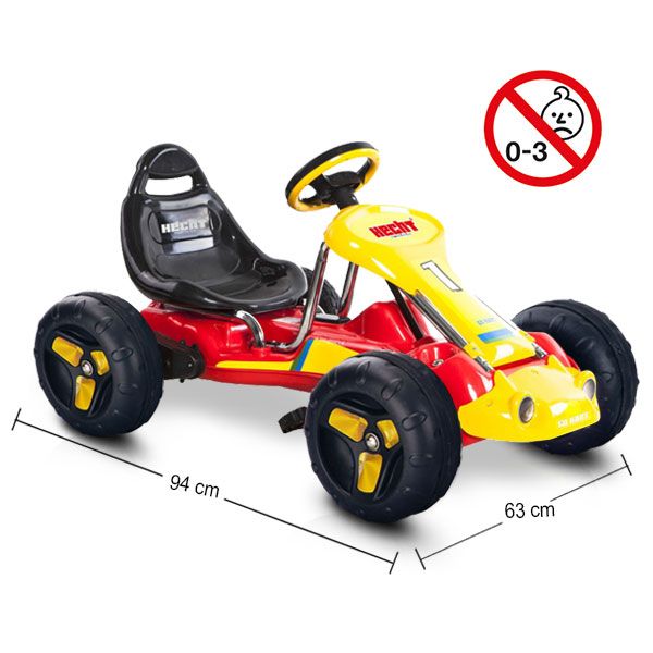 Go-Kart; 94 x 63 Zentimeter, nicht für Kinder unter 3 Jahren geeignet