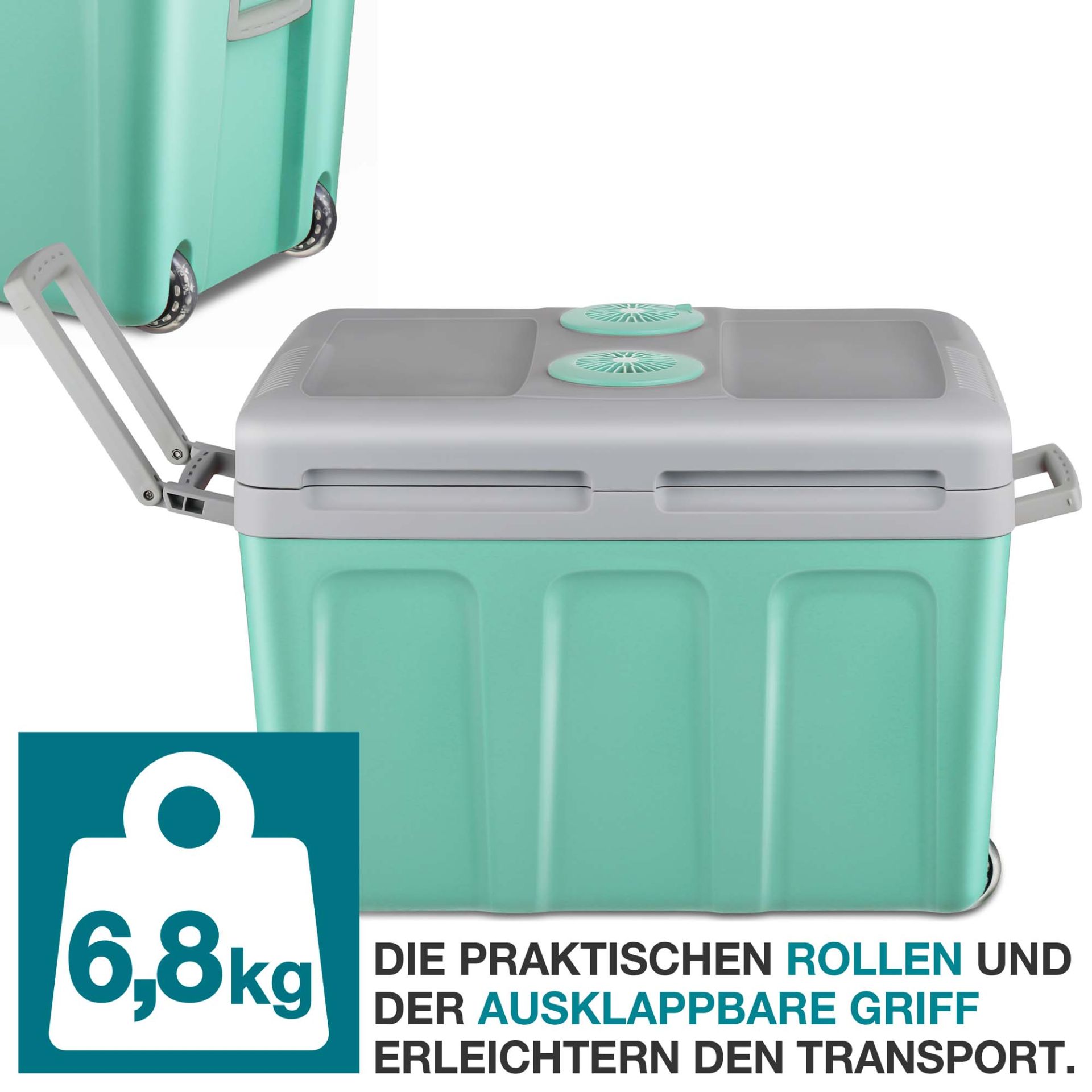 TOM Kühlbox CB-400; mit Rollen und ausklappbarem Griff