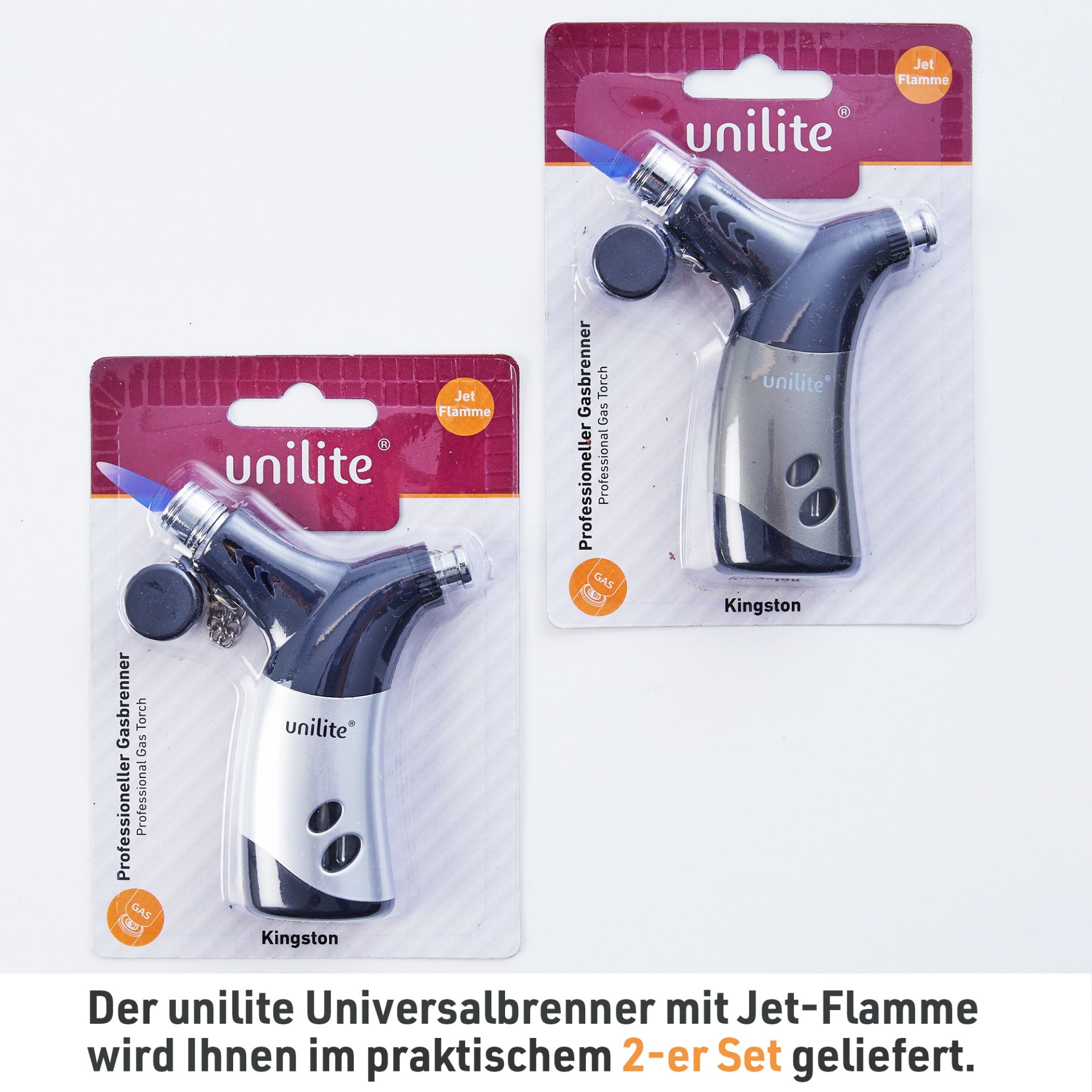 2 Mal Unilite Universal Brenner Kingston im Lieferumfang
