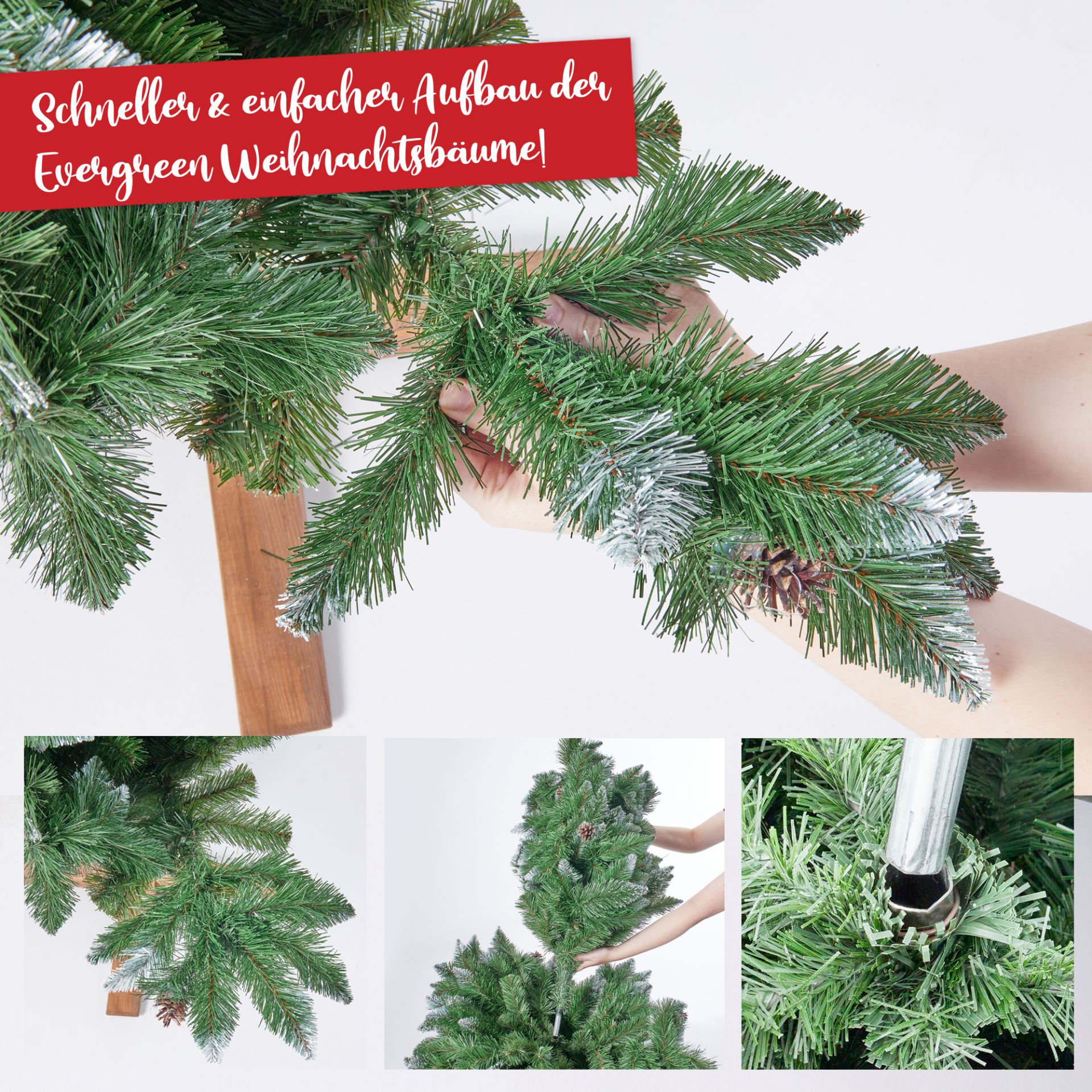 Weihnachtsbaum Winterland; Einfacher Aufbau