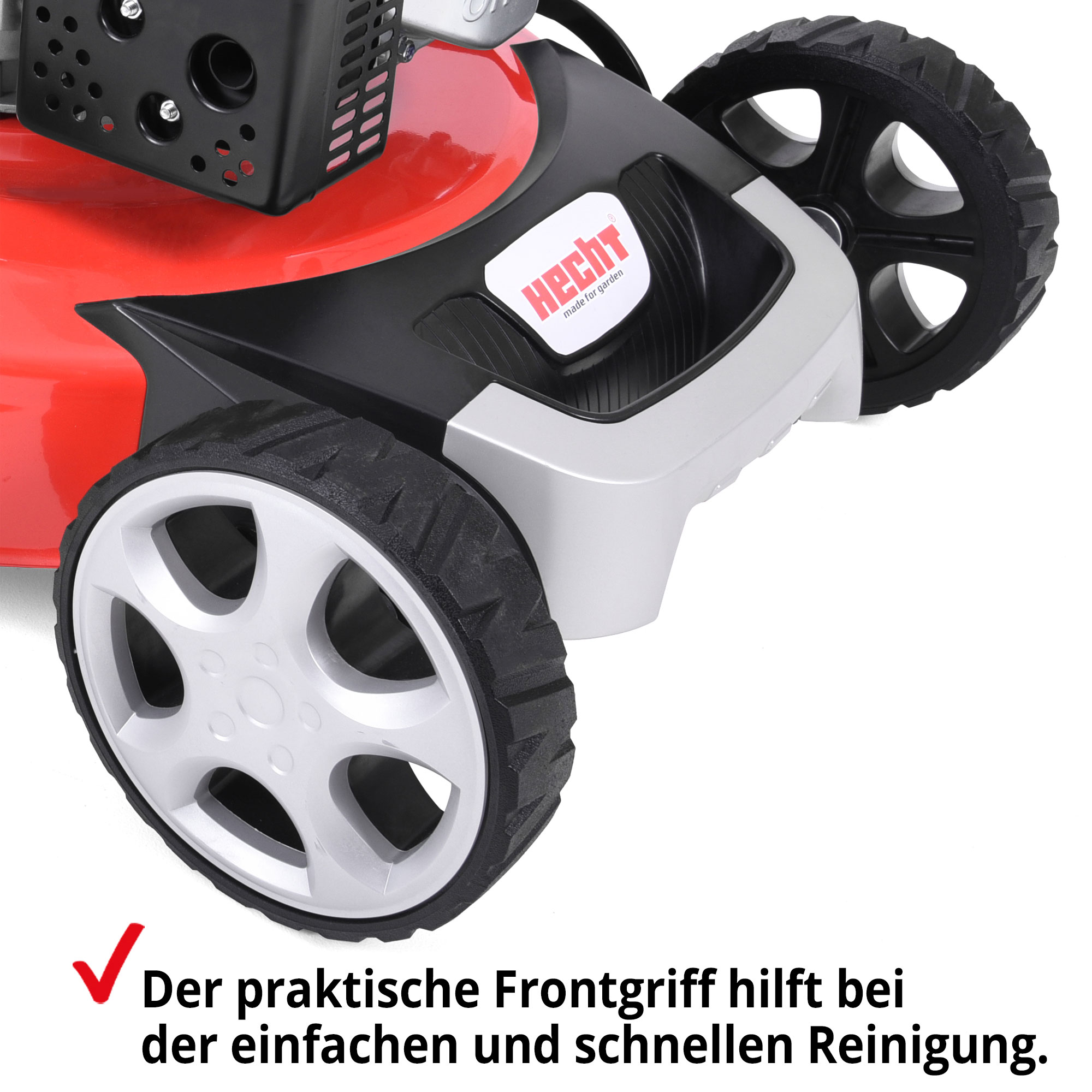 Benzin-Rasenmäher mit Fontgriff zum tragen 