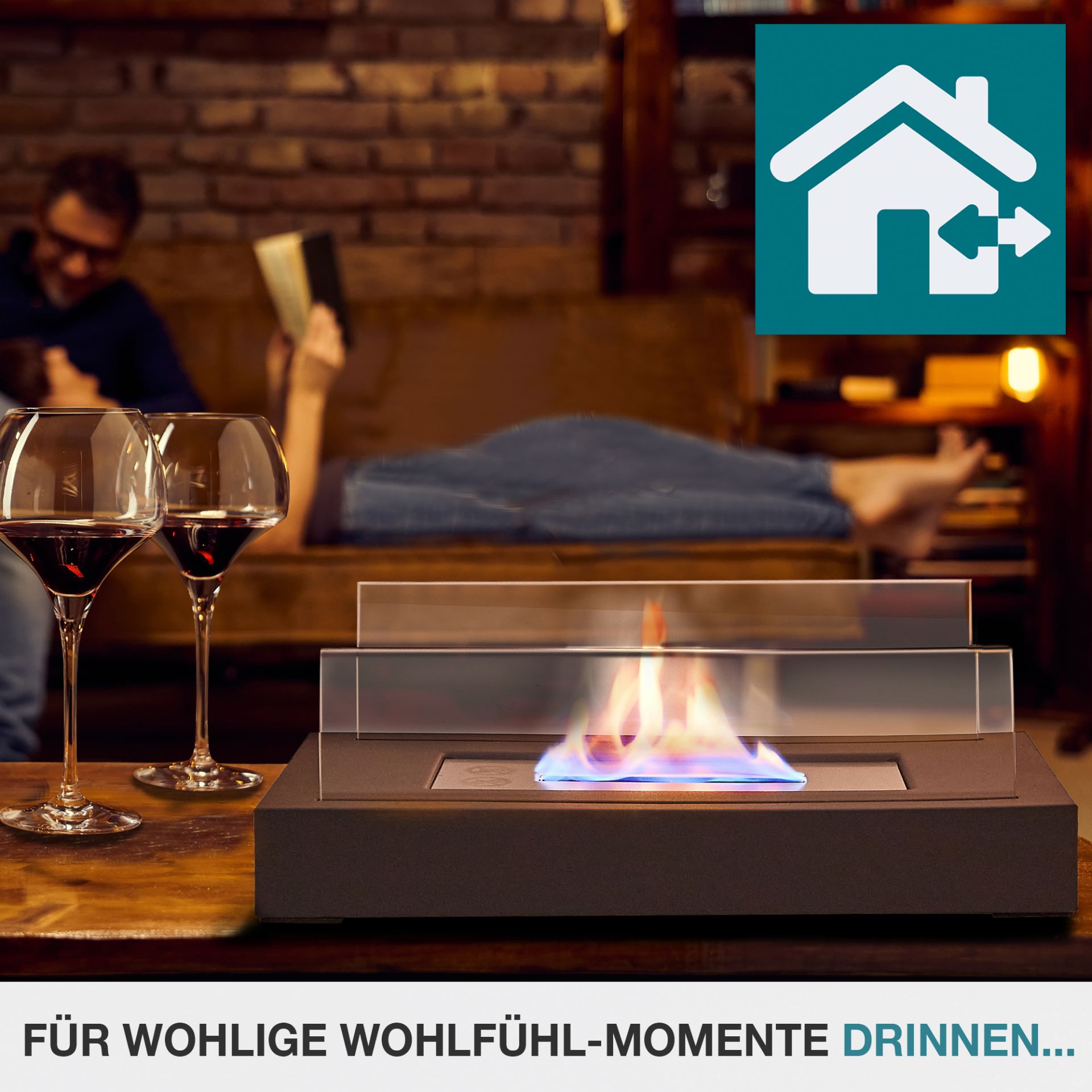 43924-galeriebild_3 TOM Tischkamin Eckig; für drinnen und draußen