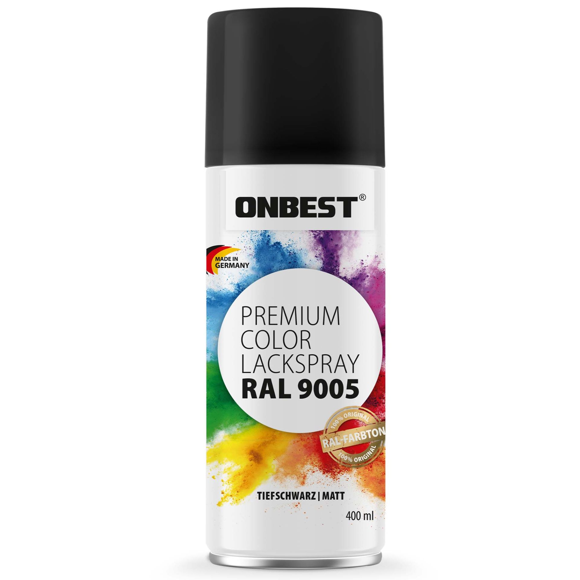 ONBEST, Lackspray Tiefschwarz, Artikelnummer 43964