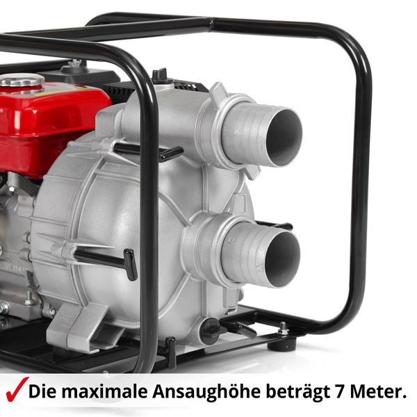 HECHT Benzin-Schmutzwasserpumpe »3680« Benzin-Schmutzwasserpumpe mit großer Ansaugehöhe