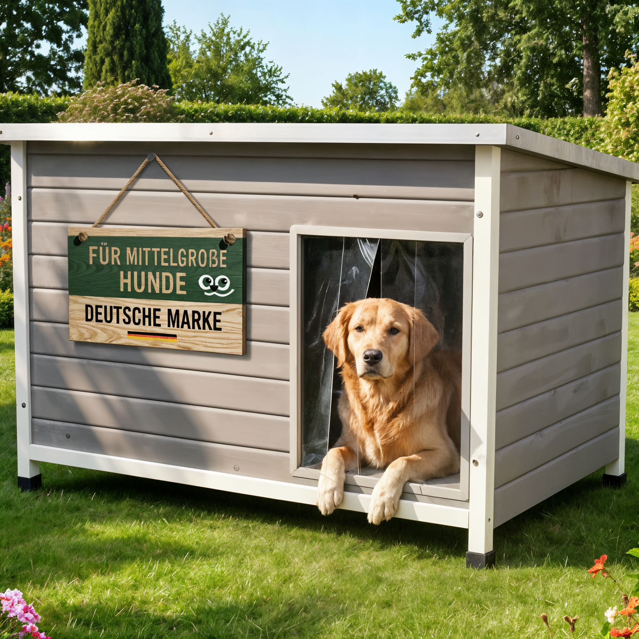 Hundehütten Jacky für mittelgroße Hunde