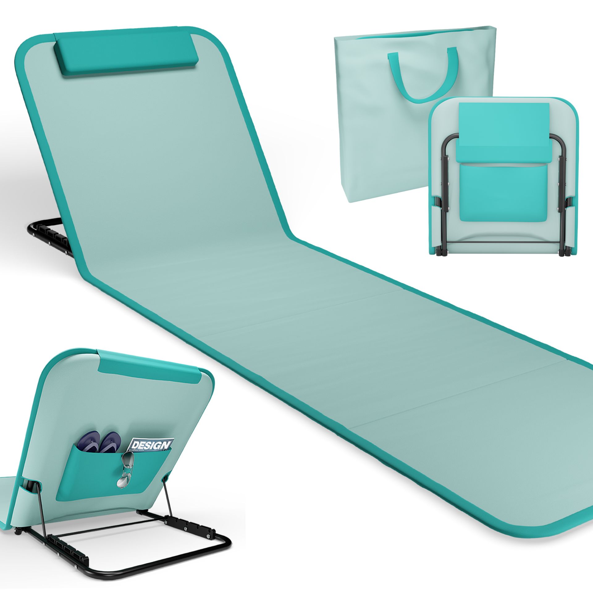 ONBEST, Strandliege Türkis, Artikelnummer 44449