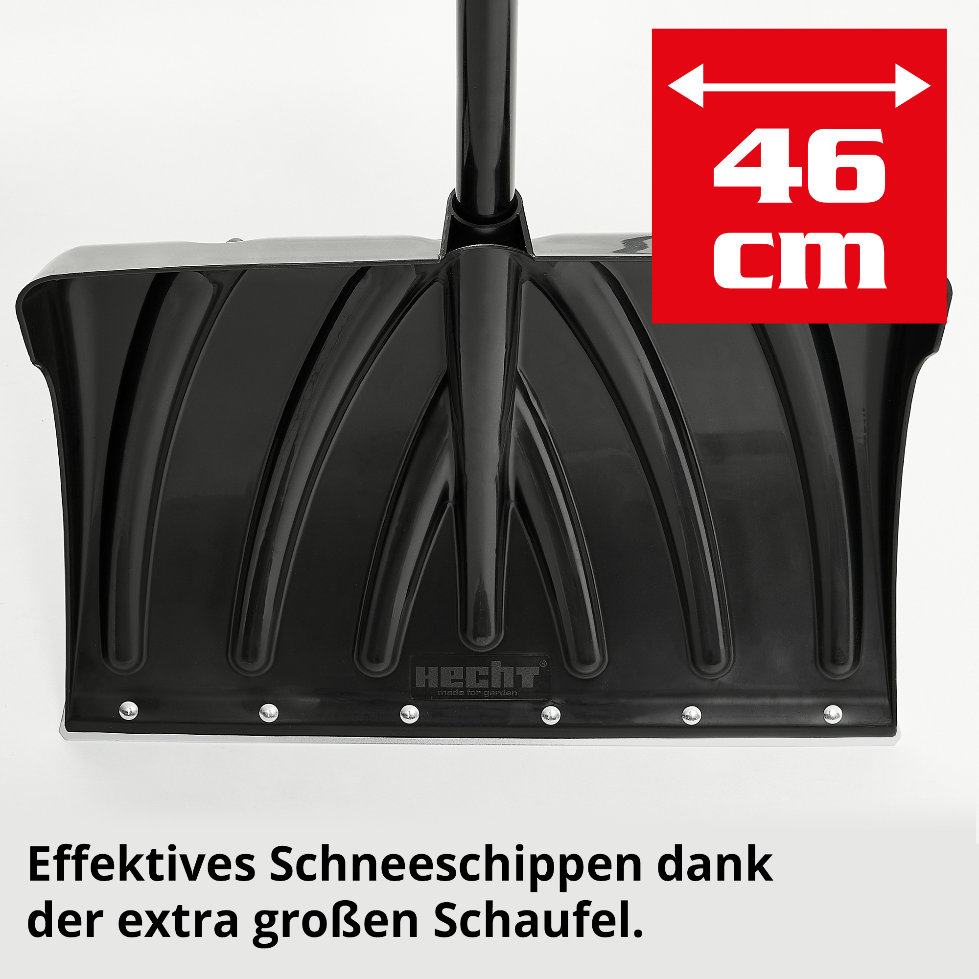 HECHT Schneeschaufel 460 GT Schneeschaufel mit breiter Schaufel