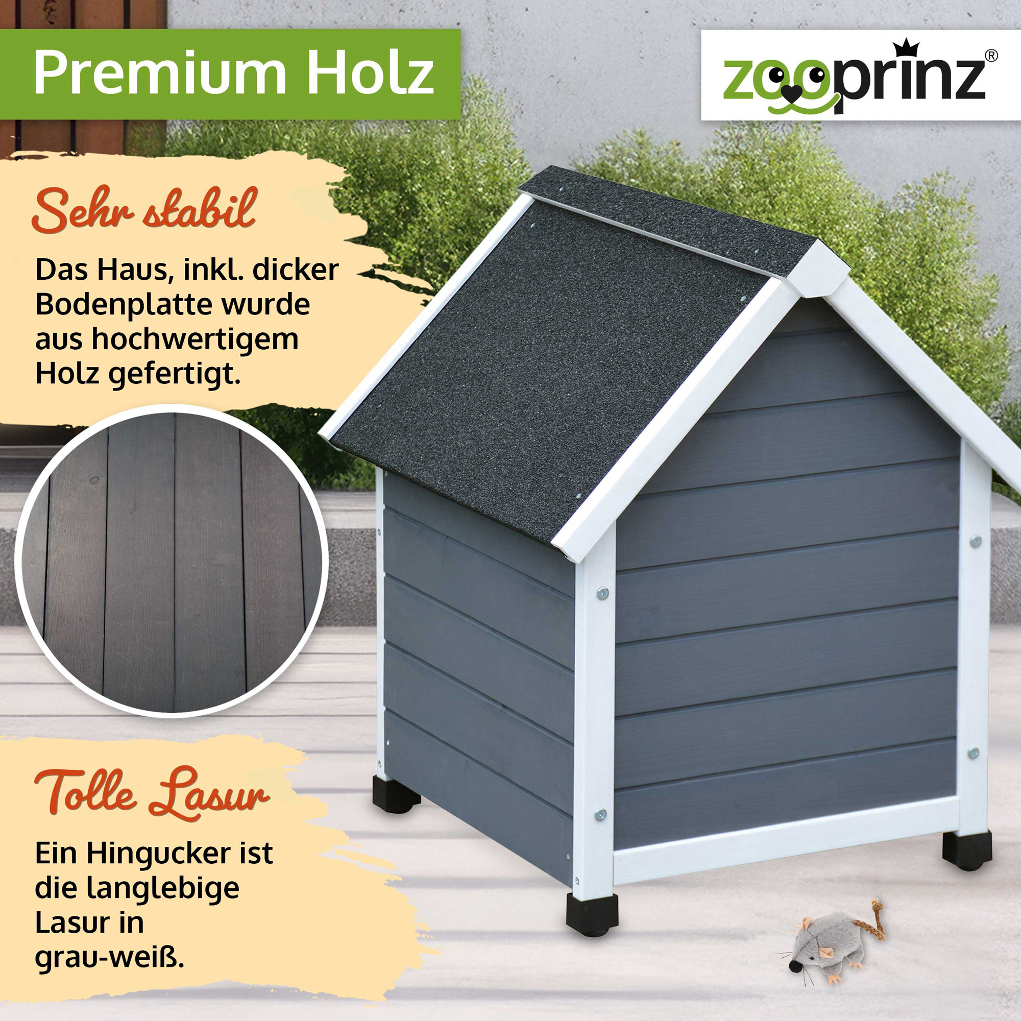 Katzenhaus Tiger; Premium-Holz