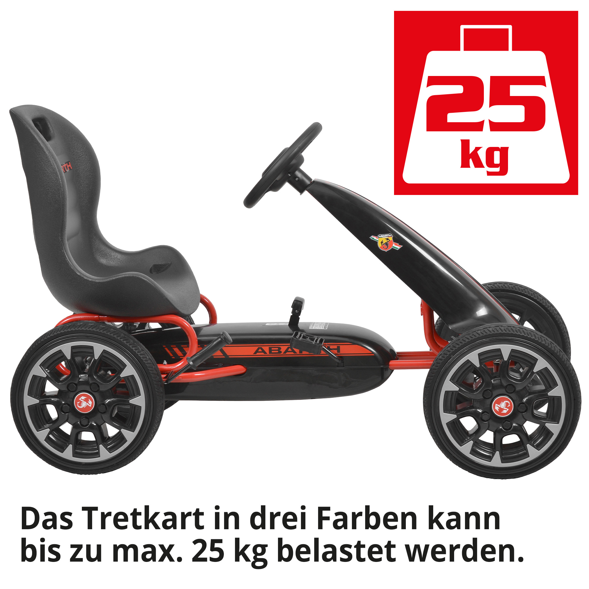 ABARTH Tretkart Black Tretkart 