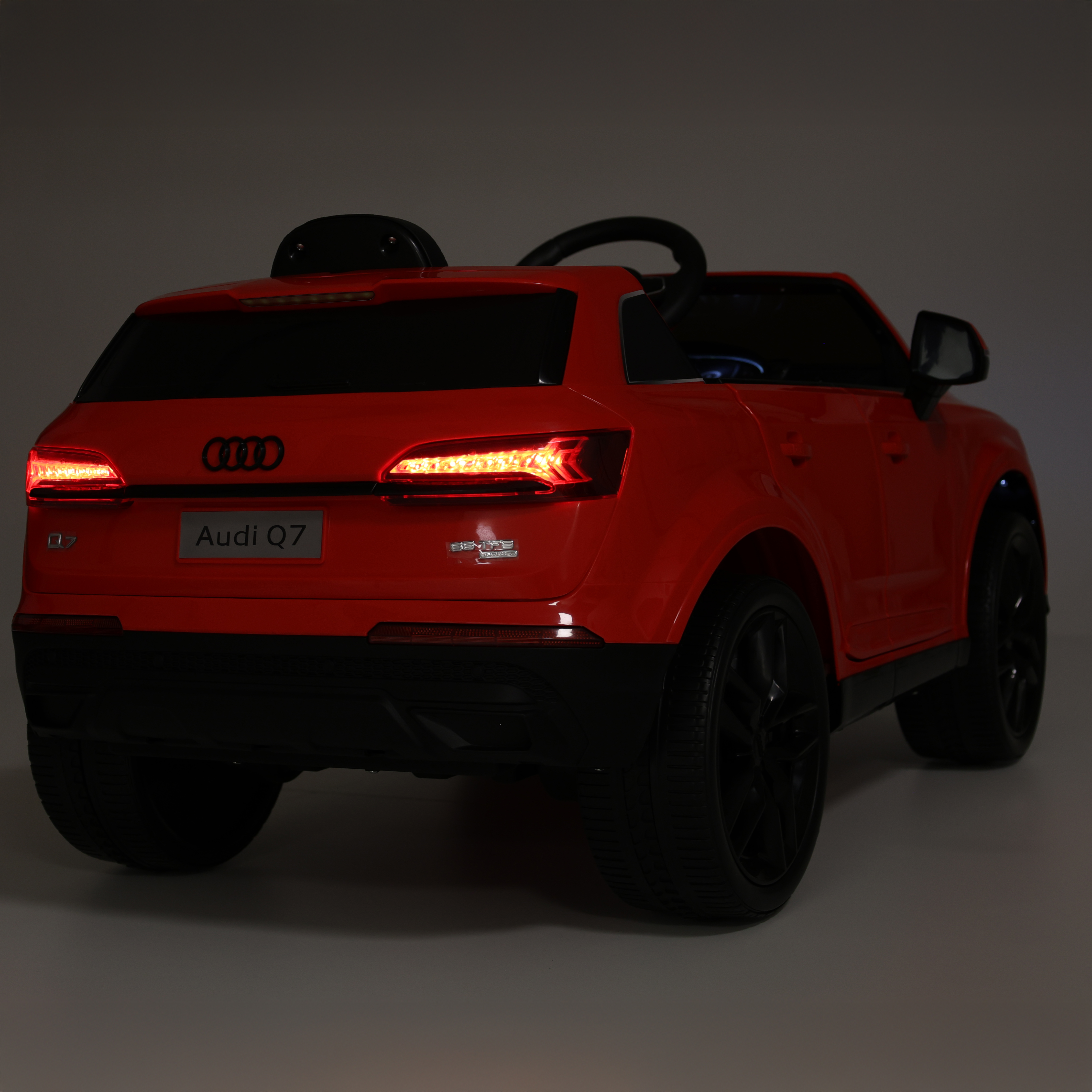HECHT audi q7 Elektro Kinder Auto Rückseite (Dieses Bild wurde mit Hilfe von KI generiert.)