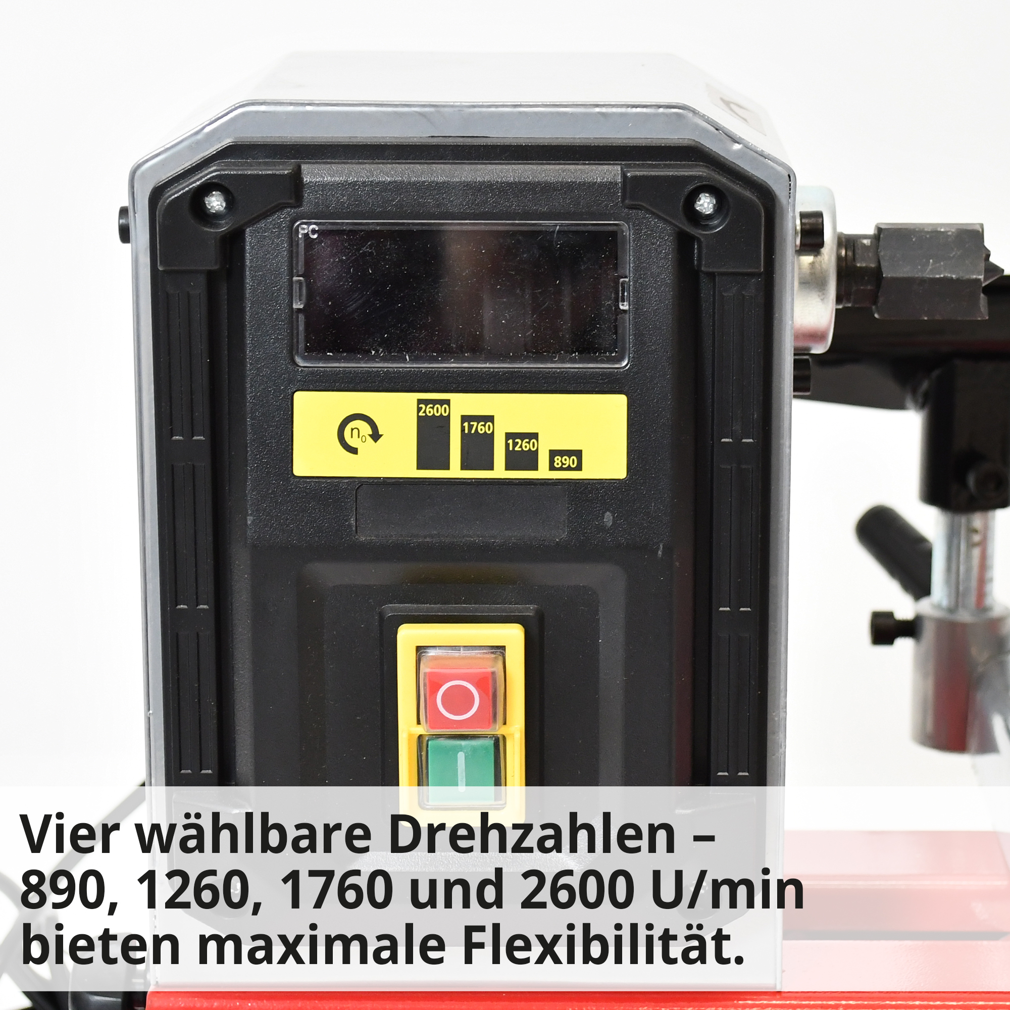 HECHT 8400 Drechselbank; 4 wählbare Drehzahlen bietet maximale Flexibilität