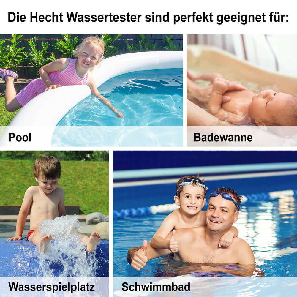 Pool Teststreifen; Für Pool, Badewanne, Wasserspielplatz, Schwimmbad und weitere