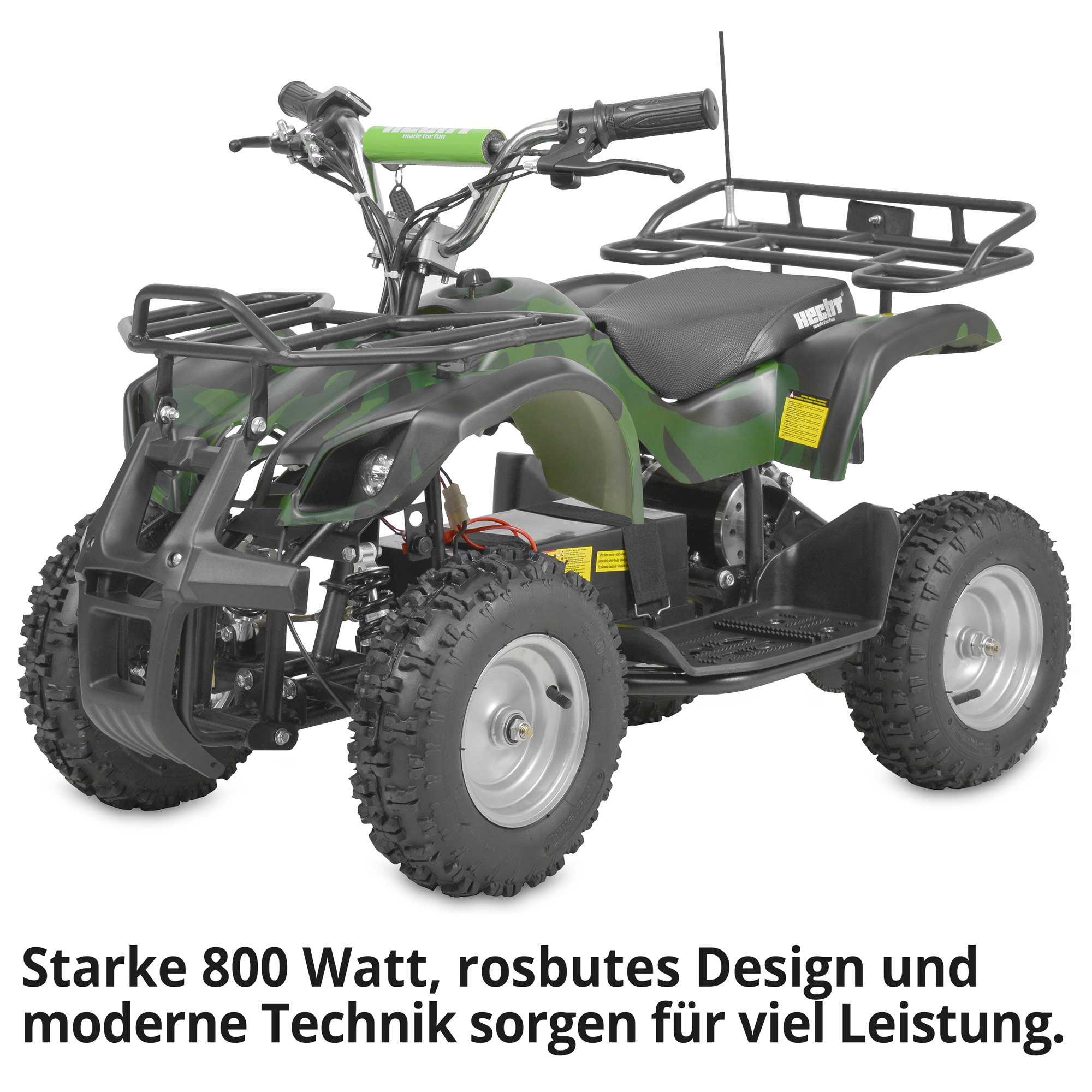 Quad; Stark Leistung mit 800 Watt Elektromotor