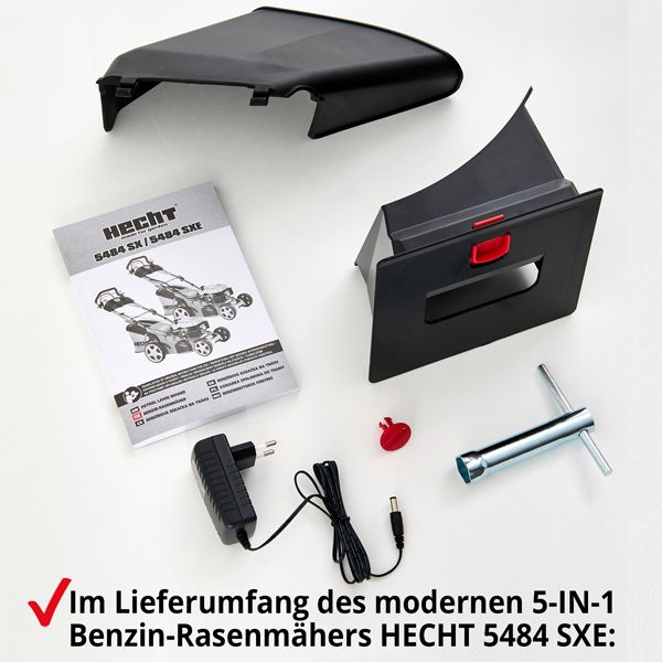 HECHT Benzin Rasenmäher »5484 SXE« Benzin Rasenmäher inklusive Betriebsanleitung 