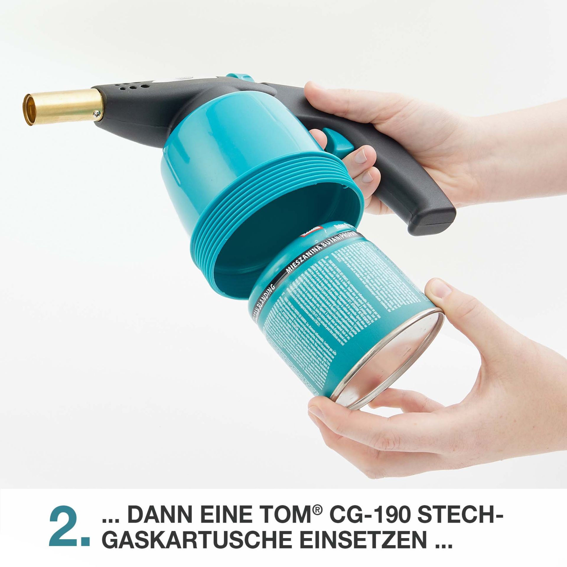 TOM Lötbrenner GB-190; für TOM CG-190 Stechkartuschen geeignet