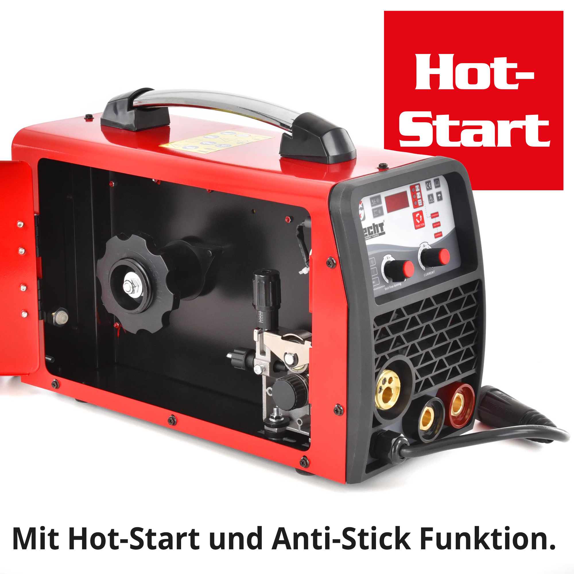 HECHT 1830 MIG MAG Schweißgerät; Mit Hot-Start und Anti-Stick Funktion