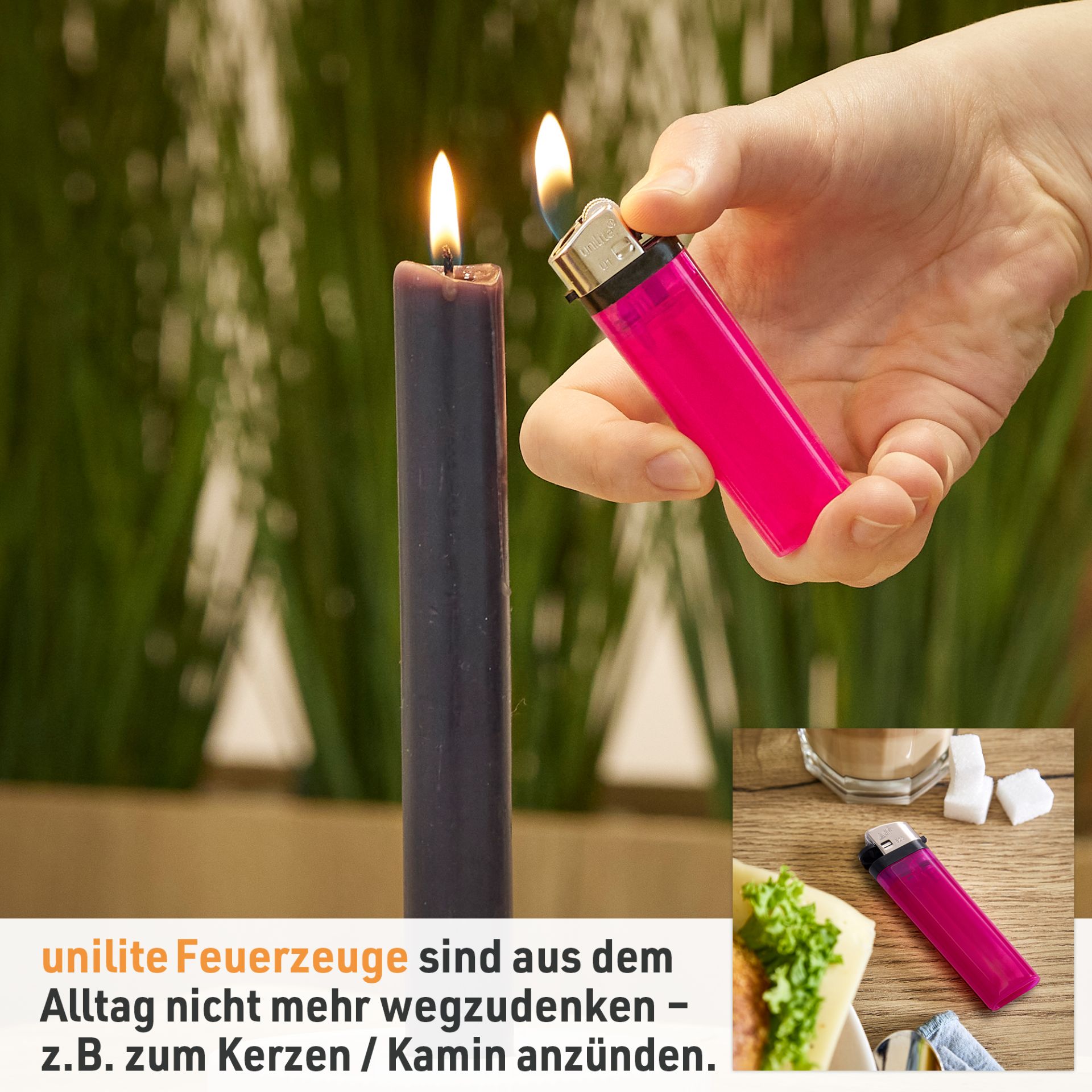 Unilite Reibrad Feuerzeug; vielseitig verwendbar
