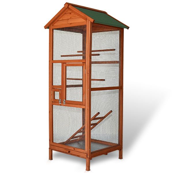 zooprinz Vogelvoliere Modell M Vogelgehege mit Leiter 