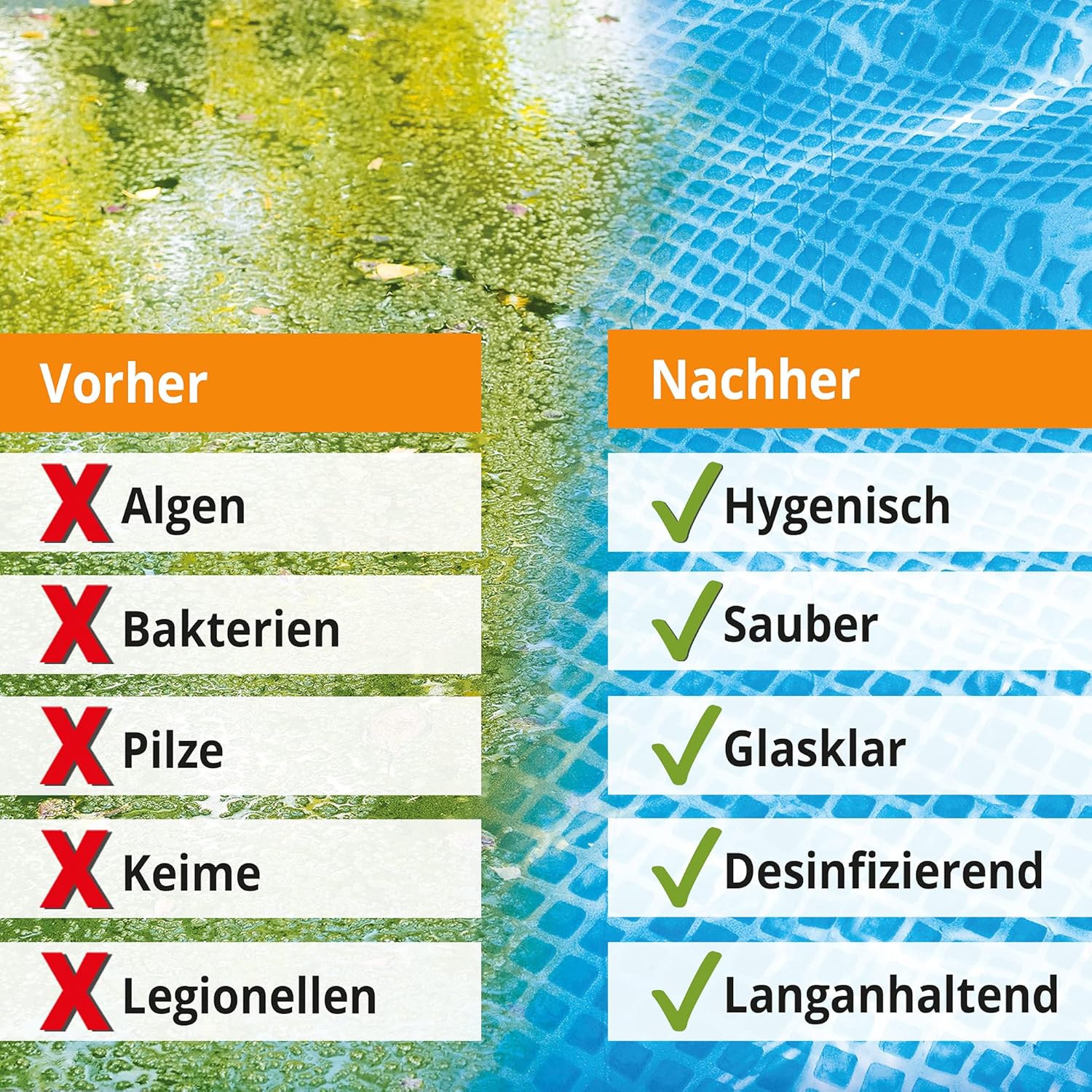 Poolpflege Mittel zooprinz 3-in-1 mit langanhaltender Wirkung Poolpflege Mittel zooprinz 3-in-1 mit langanhaltender Wirkung