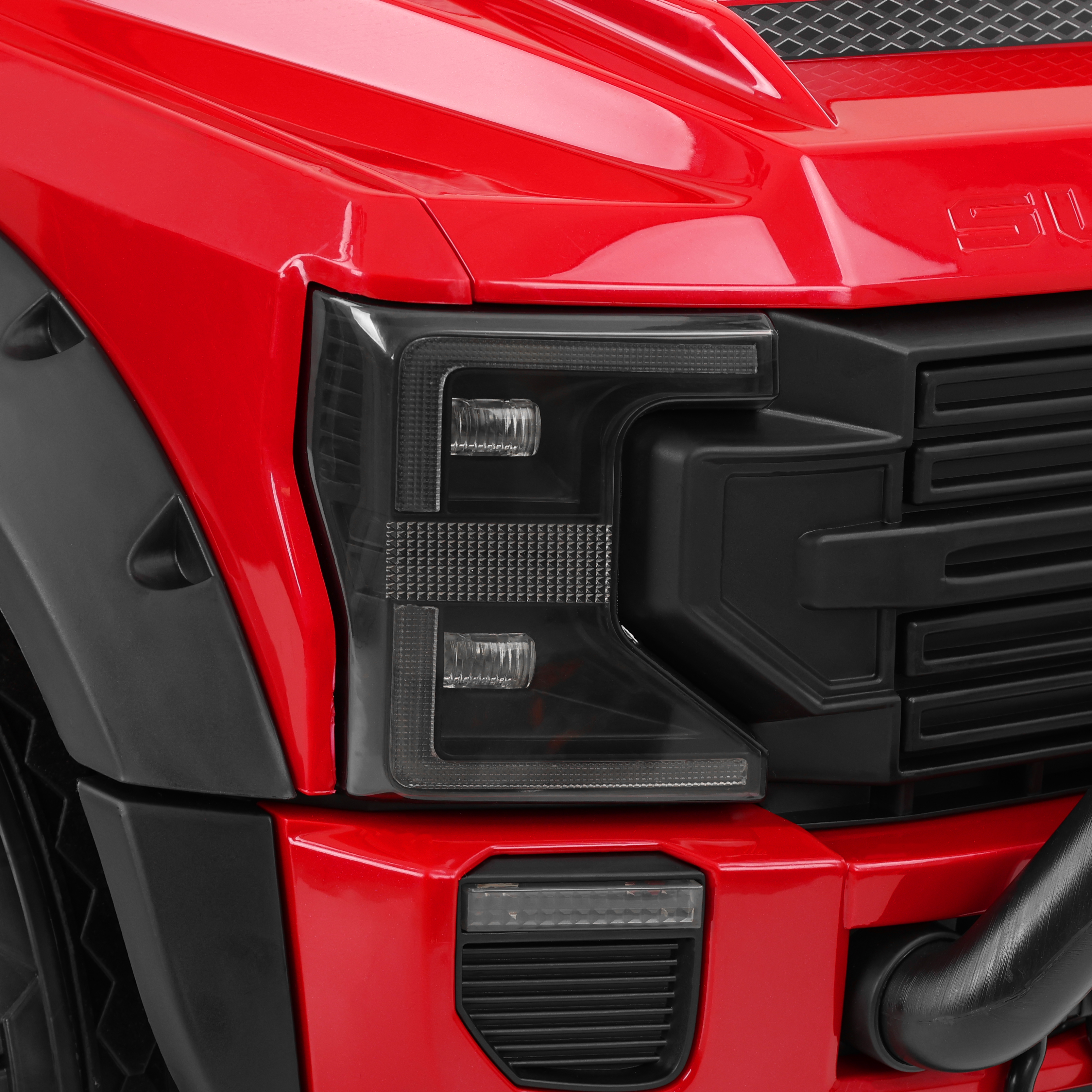 Elektro Kinderauto HECHT Ford F450 RED mit 3 wählbaren Geschwindigkeiten