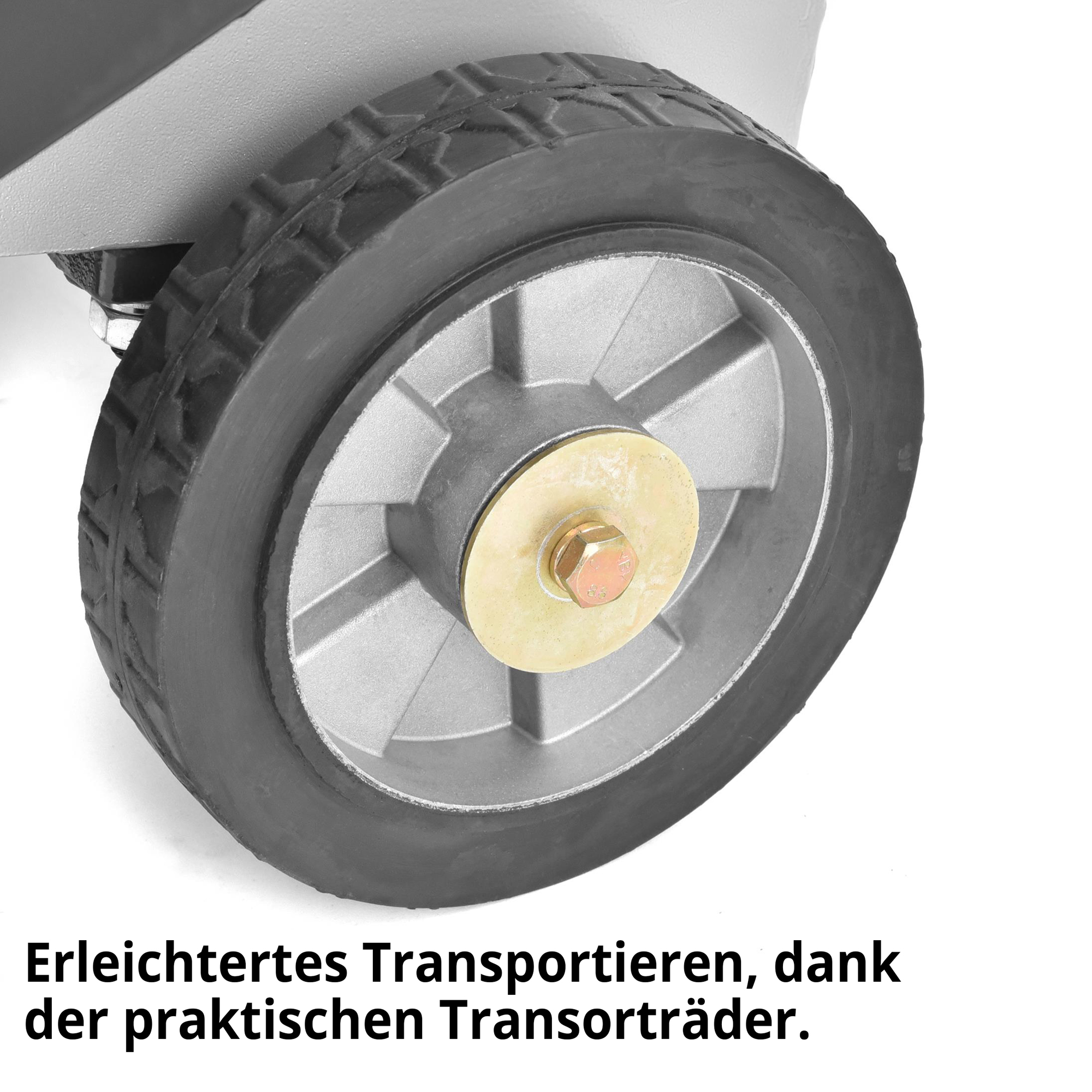 HECHT 1900 Betonschneider; Erleichtertes Transportiren, dank der praktischen Transporträder HECHT 1900 Betonschneider; Erleichtertes Transportiren, dank der praktischen Transporträder