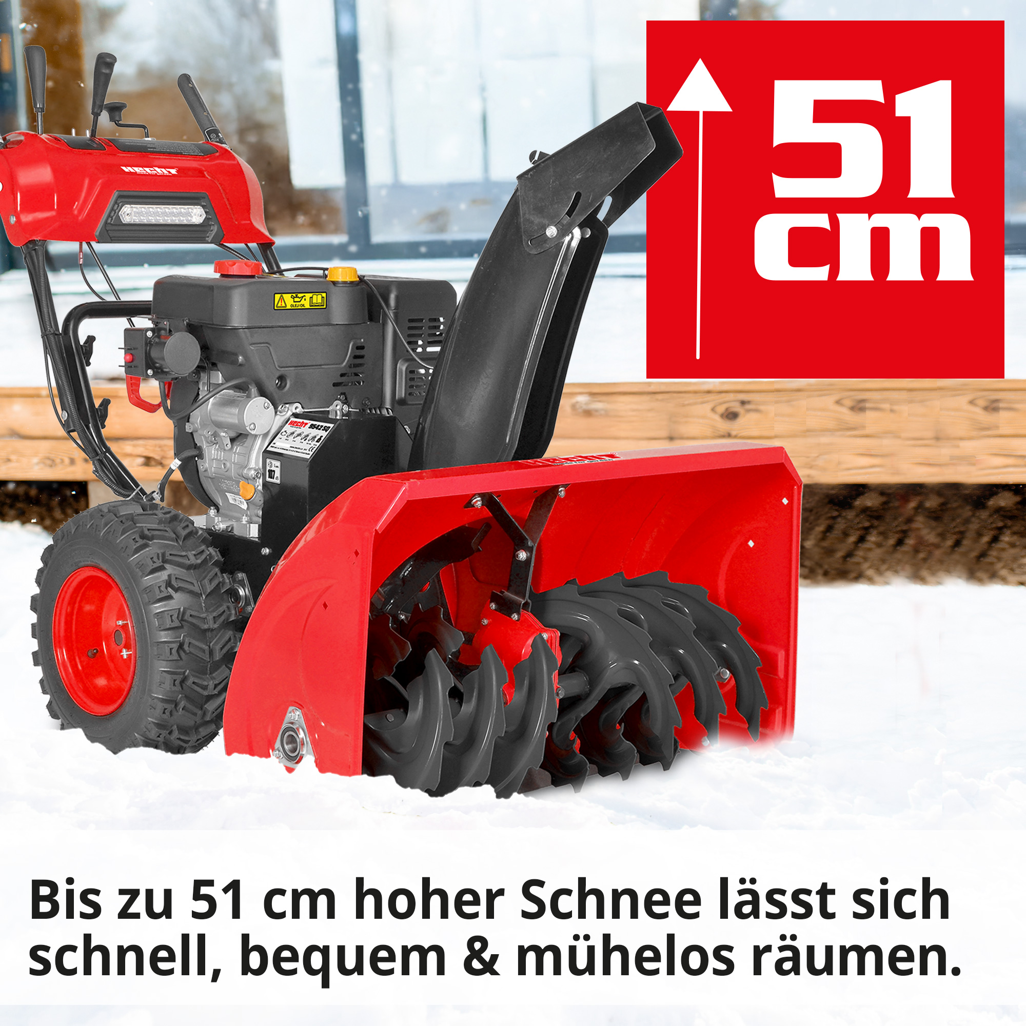Bnezin-Schneefräse mit bis zu 51 cm hohen Schnee 