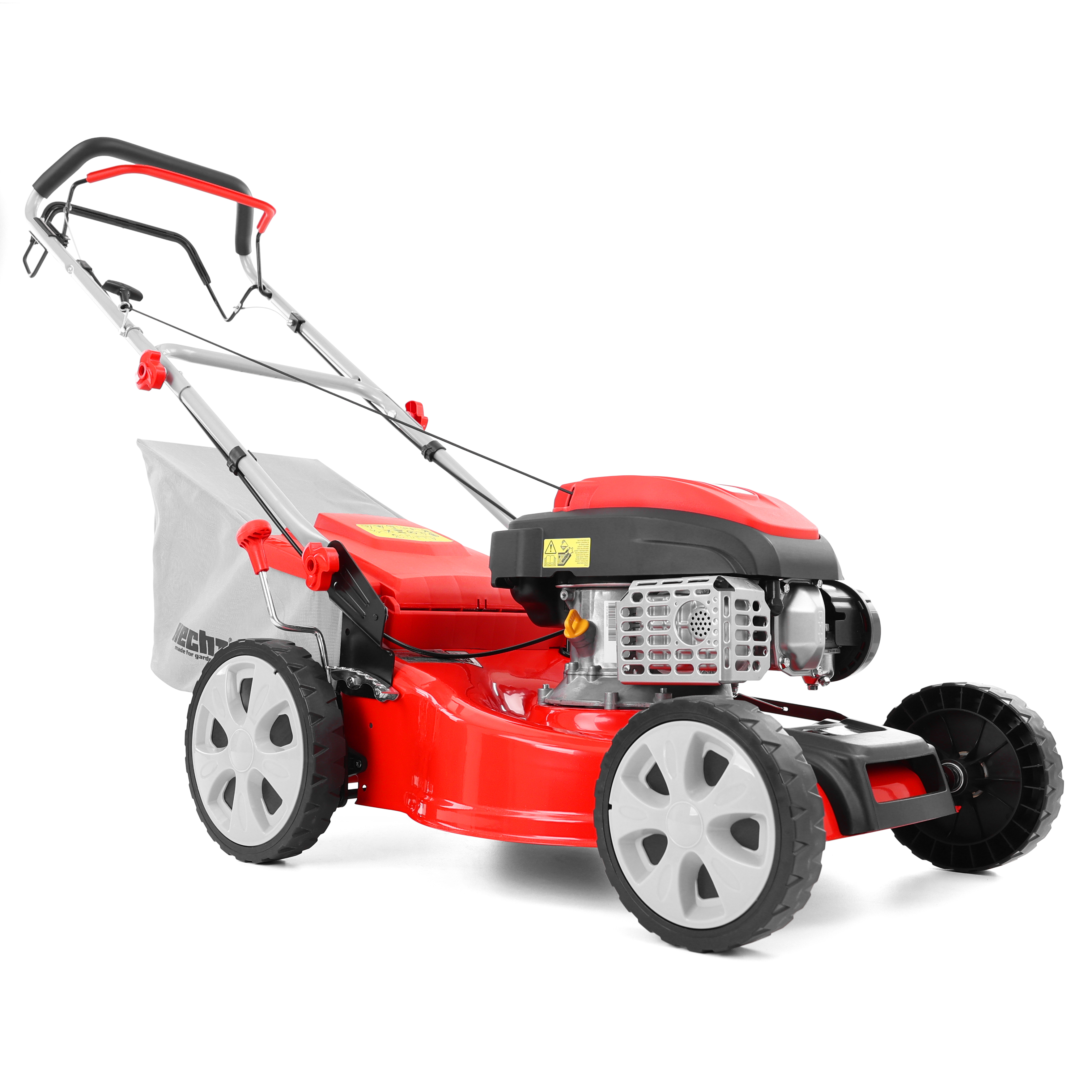 Rasenmäher HECHT 54666 SX Benzin mit 46 cm Schnittbreite und Fangkorb