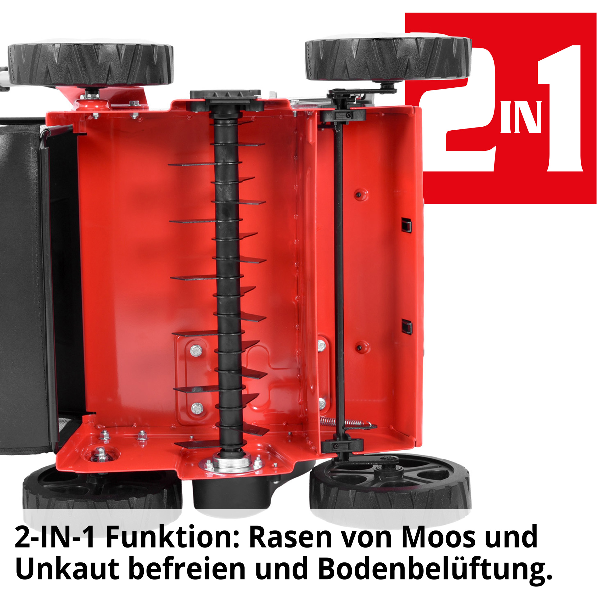 HECHT Benzin-Vertikutierer 5676  Benzin-Vertikutierer befreit von Unkraut und fördert Bodenbelüftung