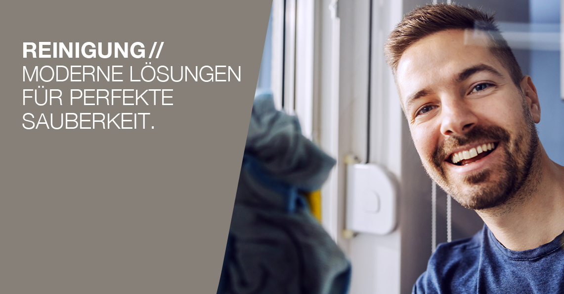 Reinigung Werbebanner