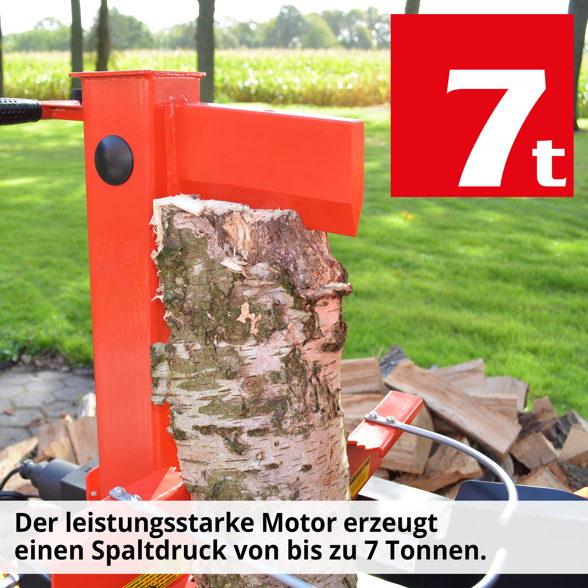 Holzspalter; 7 Tonnen Spaltdruck