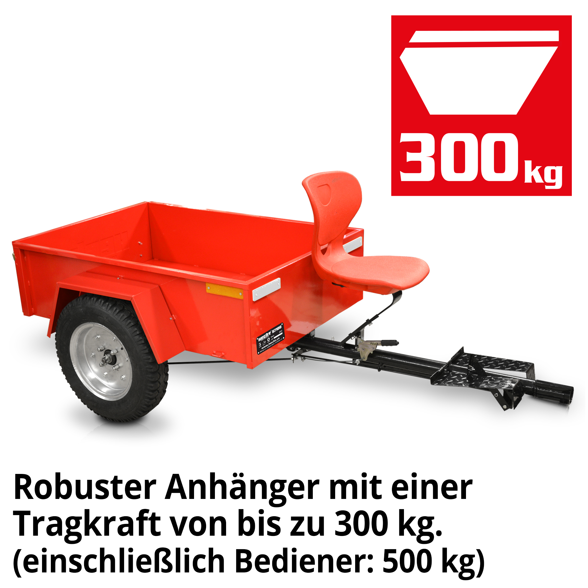 HECHT Gartenhacke im Set »7100« mit robustem Anhänger 