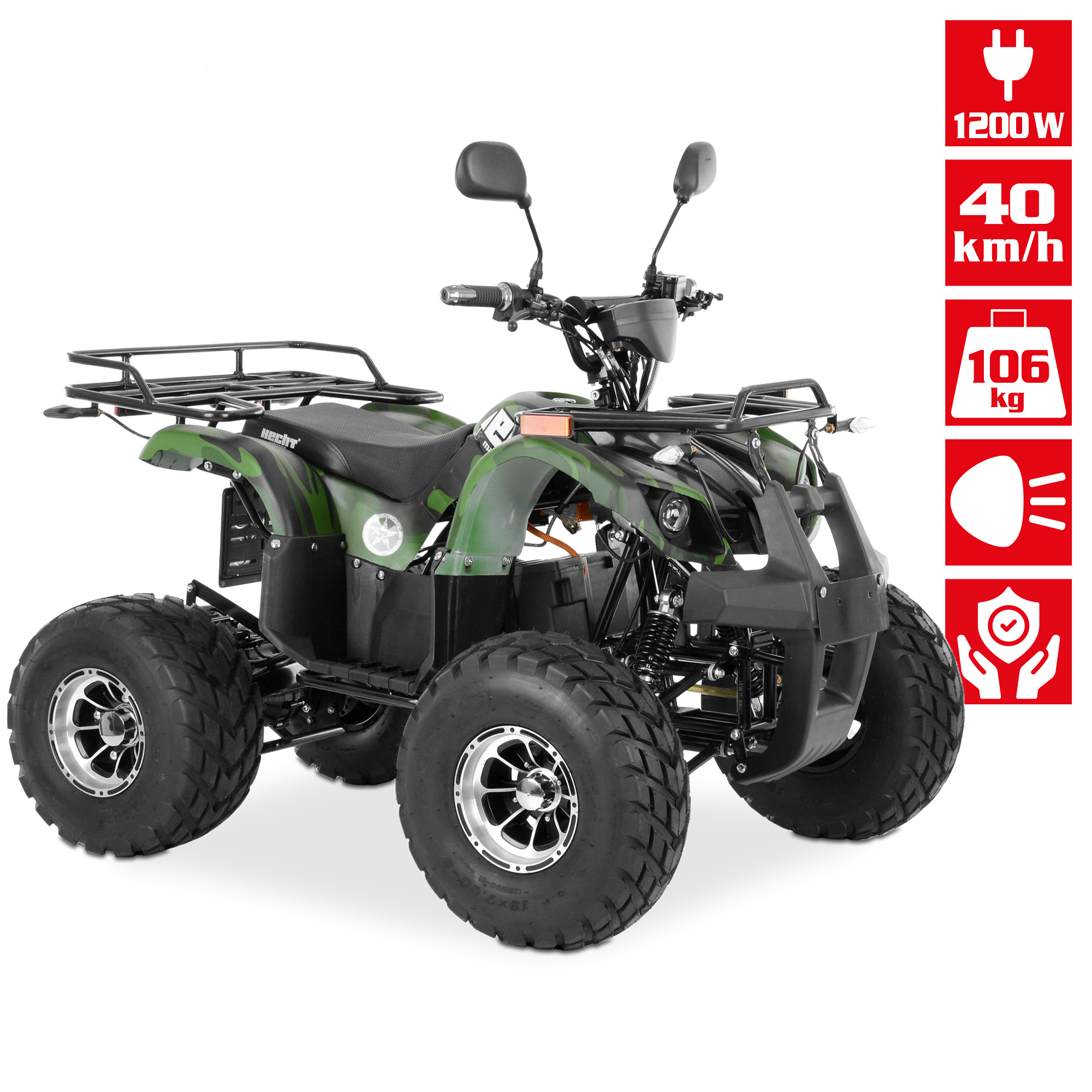 HECHT Elektro-Quad Army 56155  Elektro-Quad mit Alarmanlage HECHT Elektro-Quad Army 56155  Elektro-Quad mit Alarmanlage