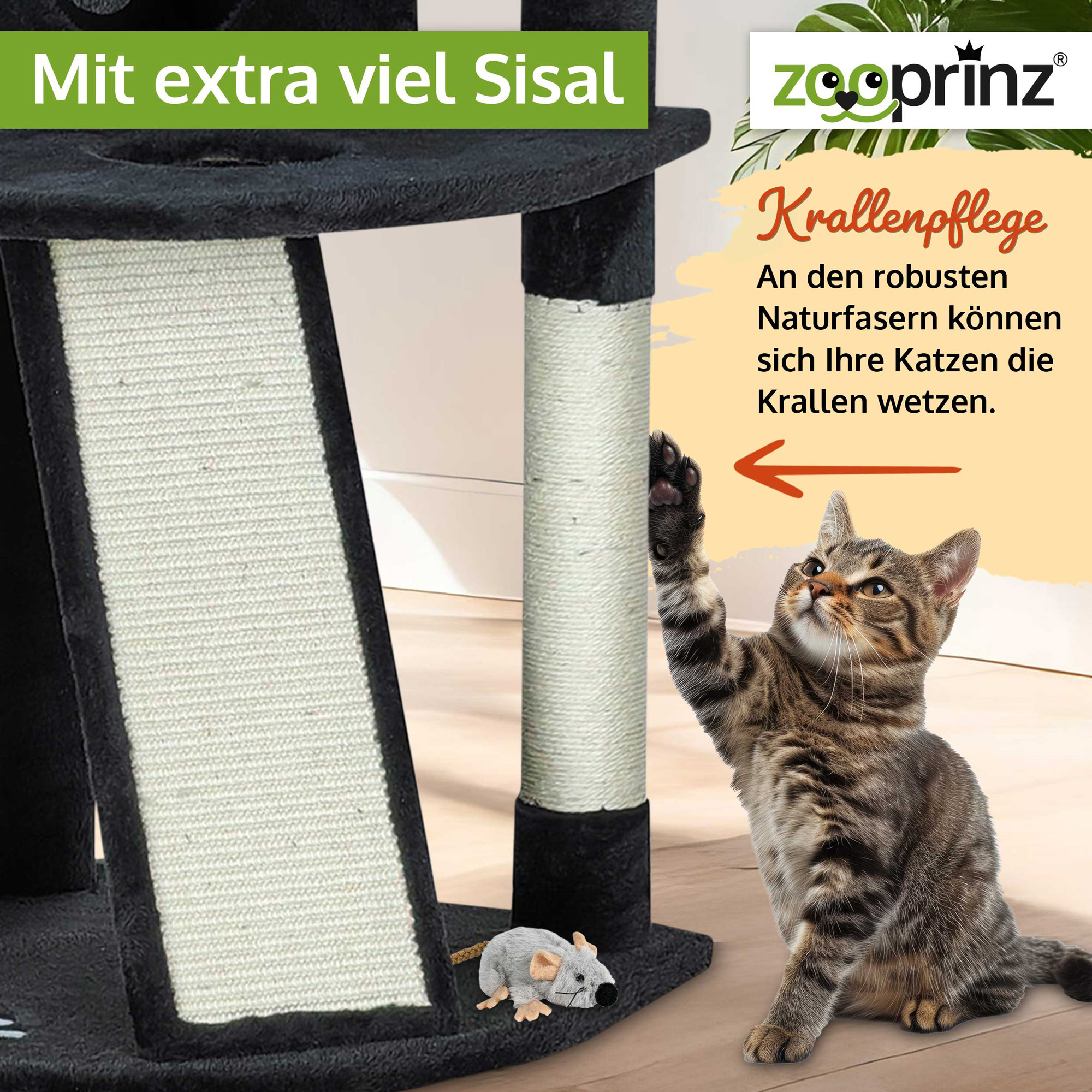 Katzenbaum Lola; Mit extra viel Sisal