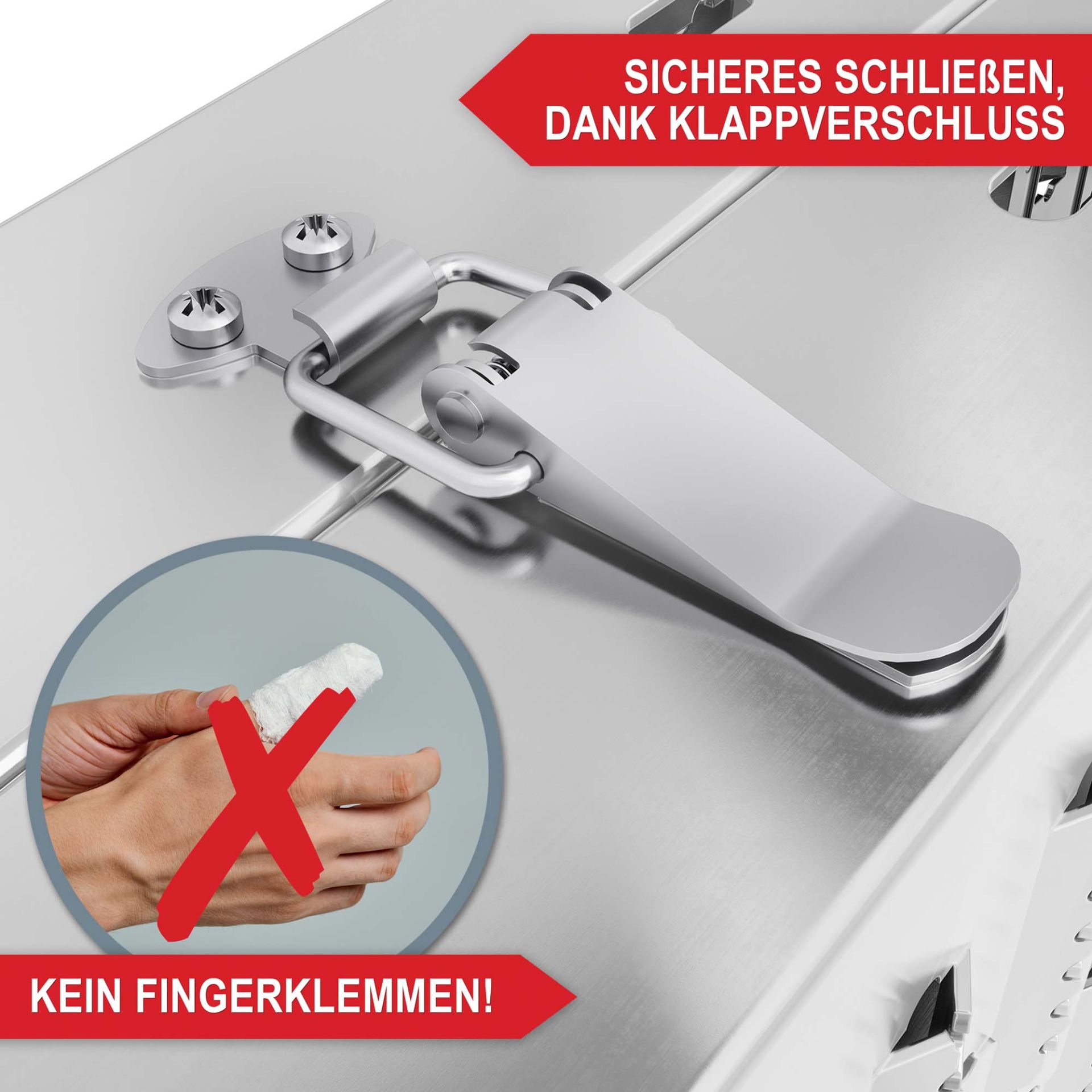 Auffahrrampen klappbar - sicheres schließen dank Klappverschluss, kein Fingereinklemmen
