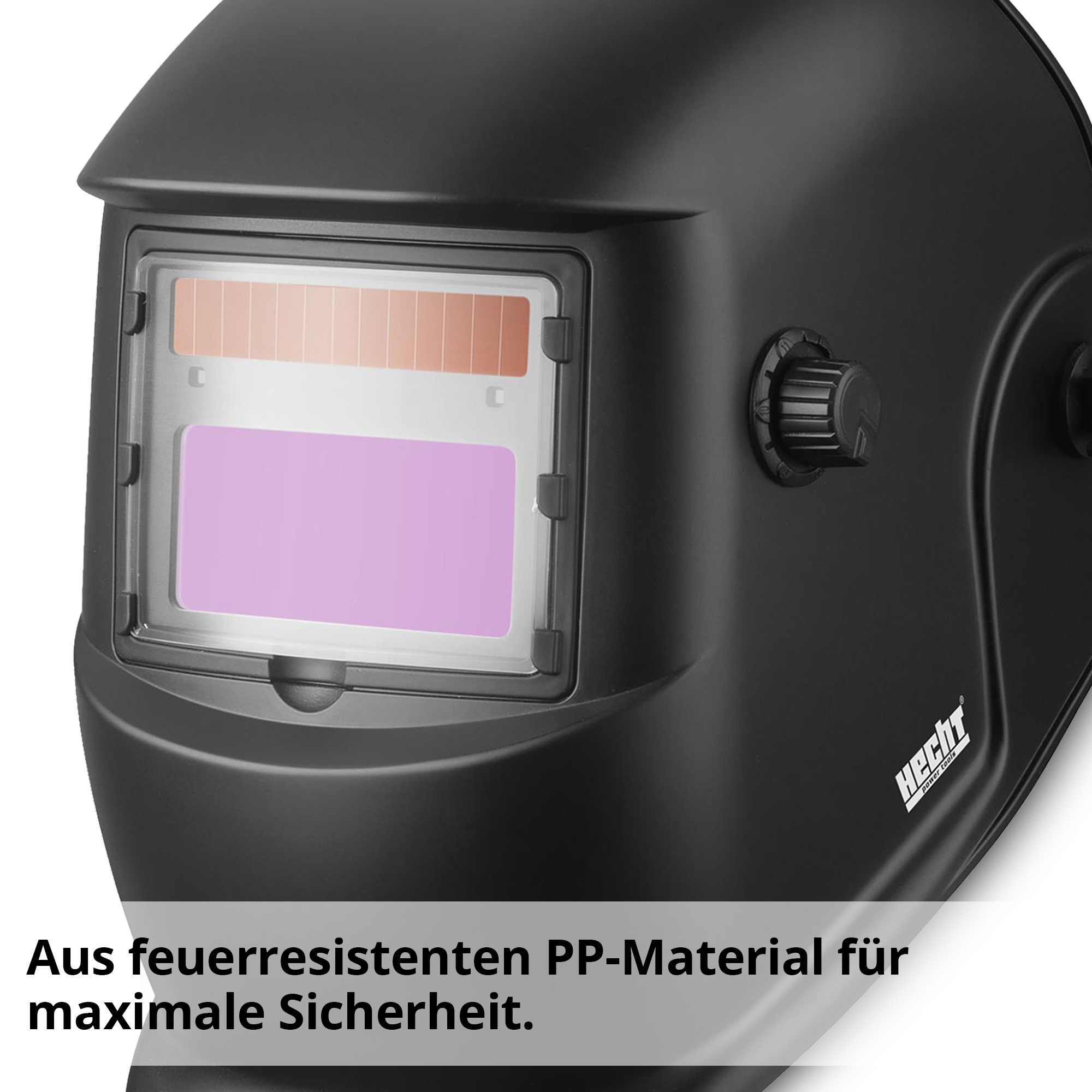 Schweisshelm aus feuerresistenten PP-Material für maximale Sicherheit