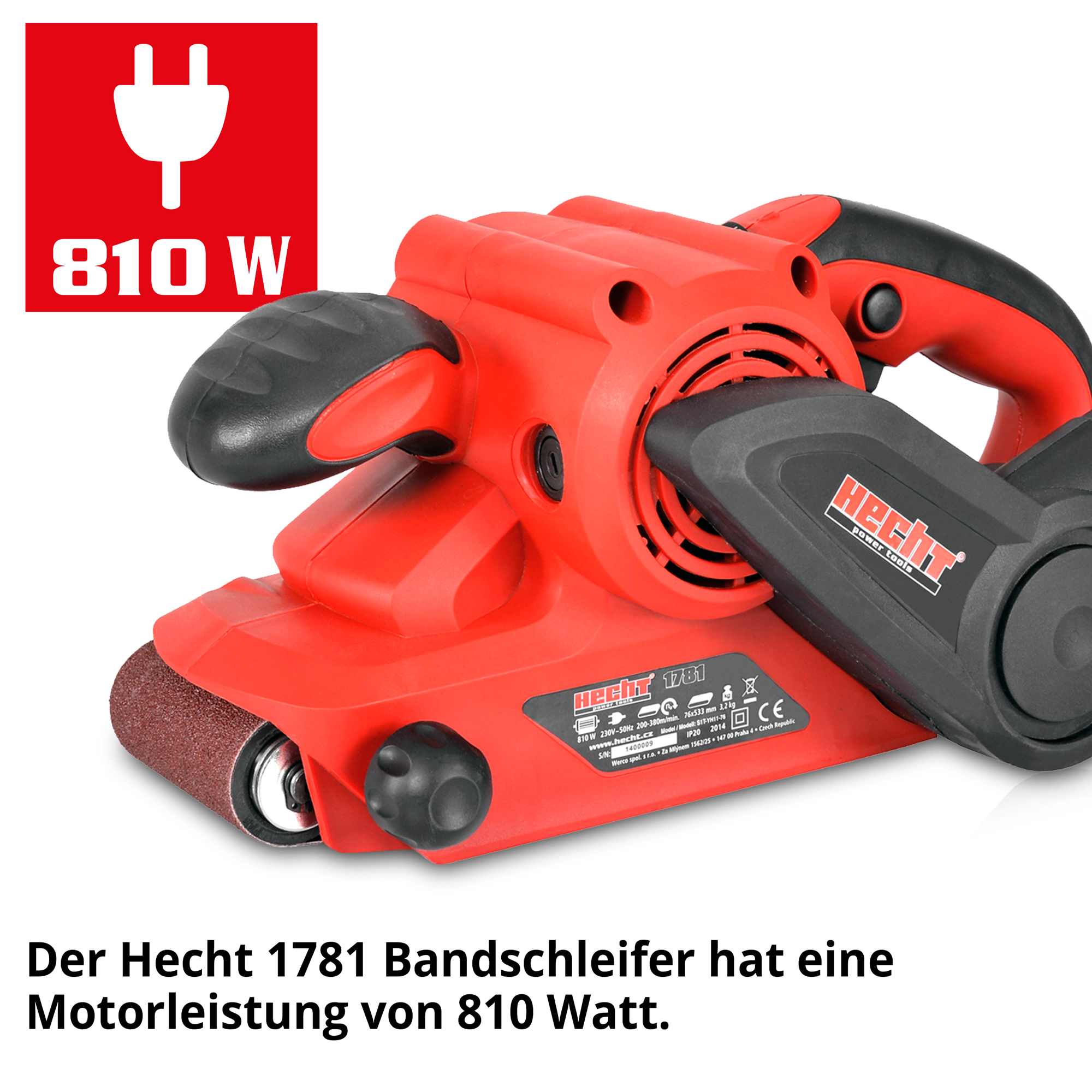 Bandschleifer Set; handliches und leistungsstarkes Gerät