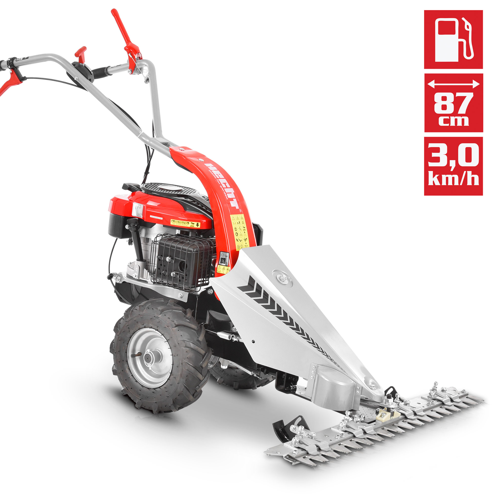 HECHT Benzinmäher 587 mit vibrationsarmem Motorlauf für Komfort