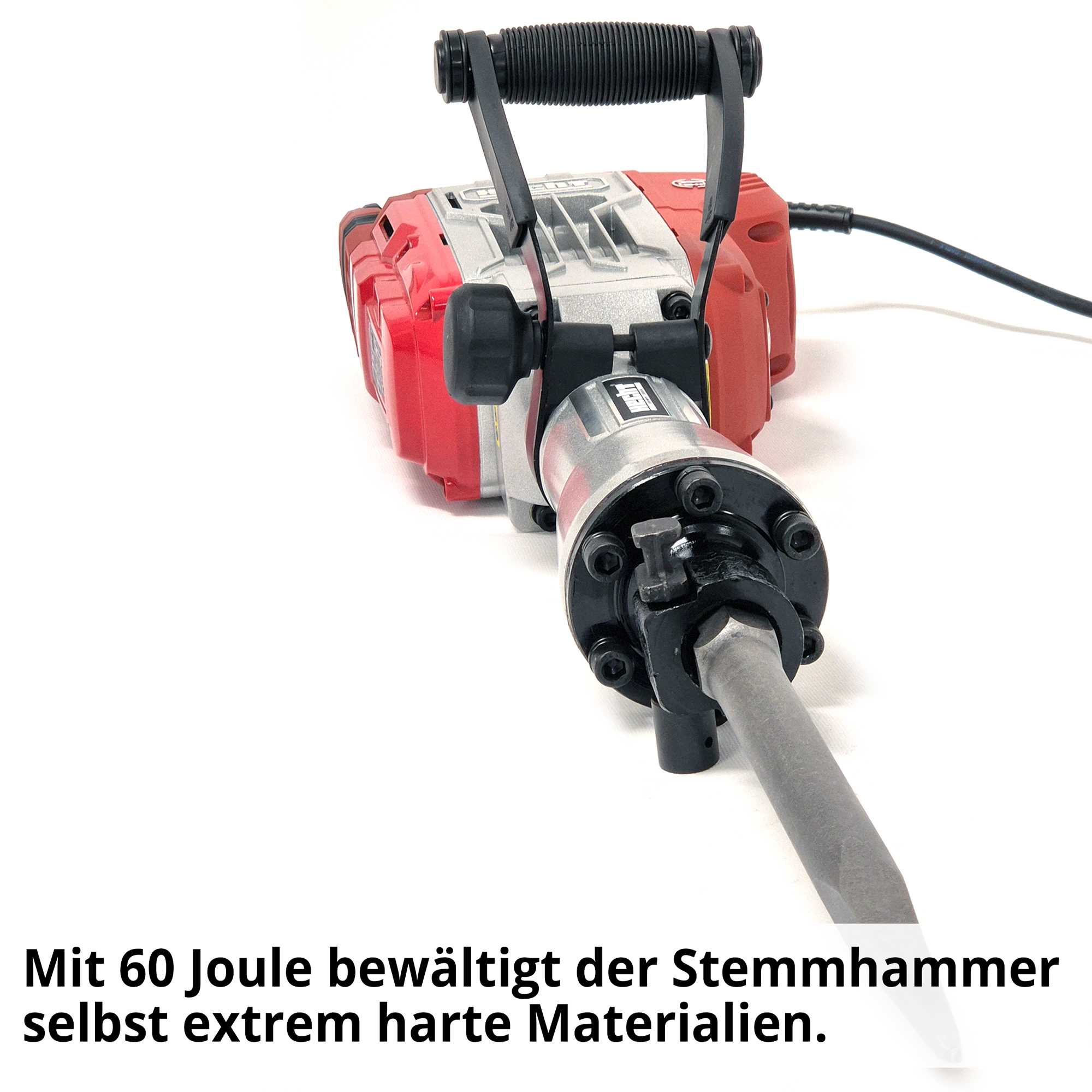 Schlagkraft 60 Joule Abbruchhammer Meißel Einsatz Beton HECHT 1093 Spitzmeißel