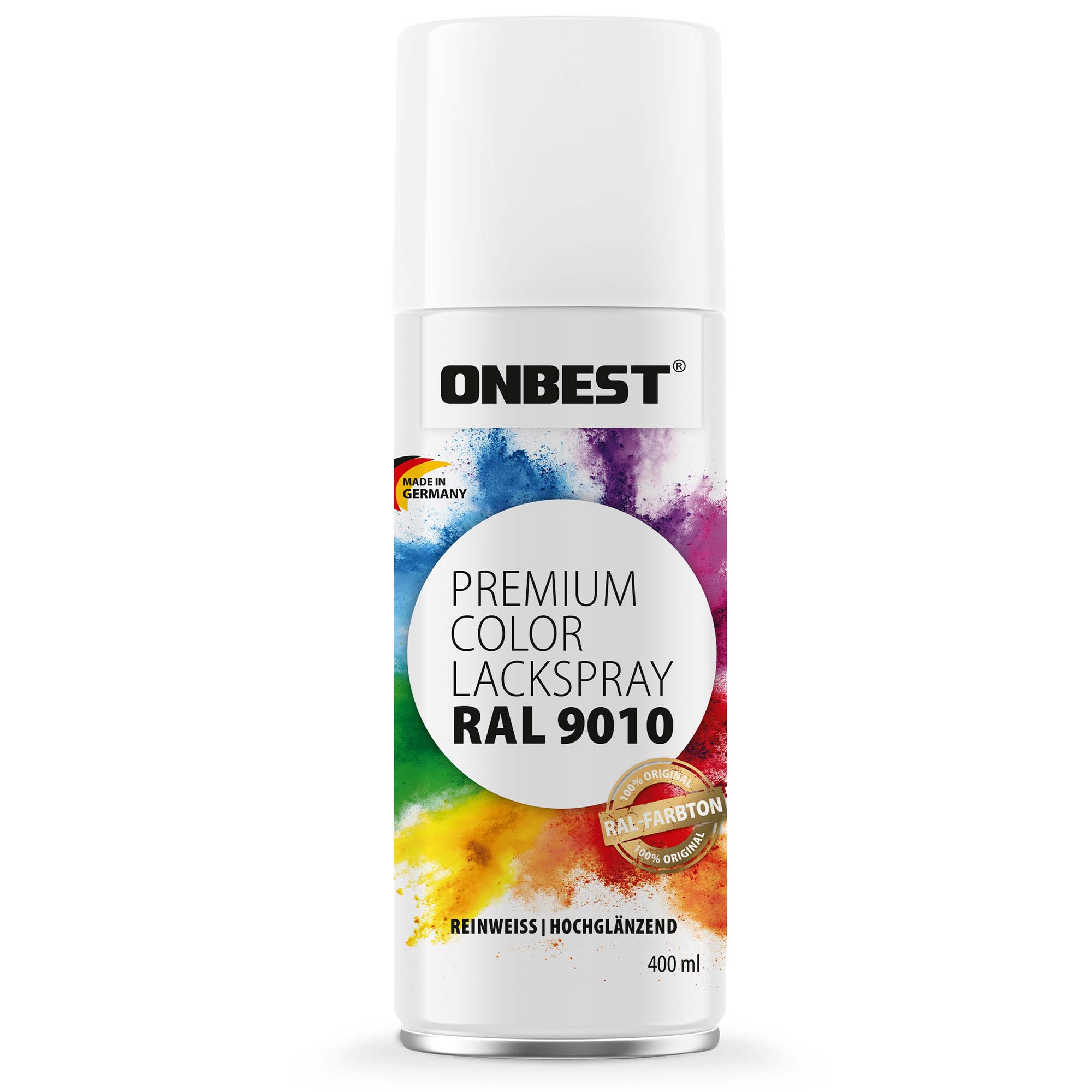 Premium Lackspray Verkehrsweiß Glanz Sprühfarbe