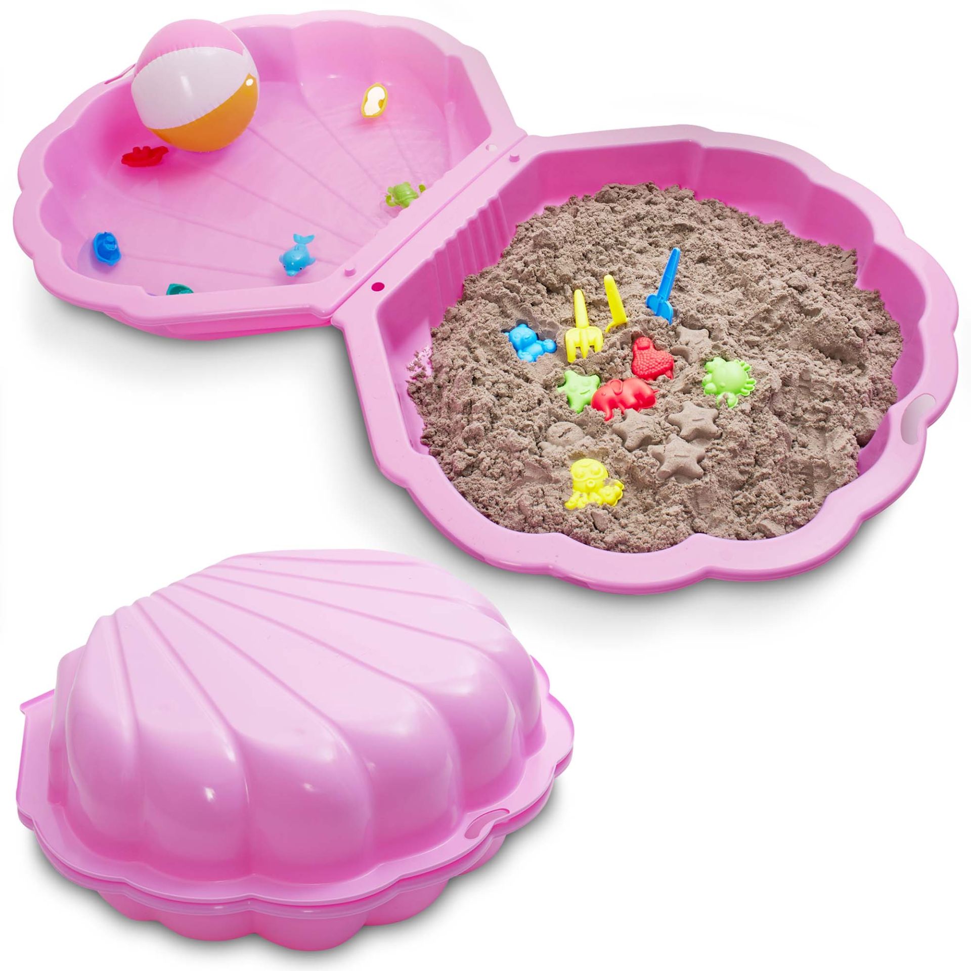 Sandkasten Muschel rosa - große Belastbarkeit