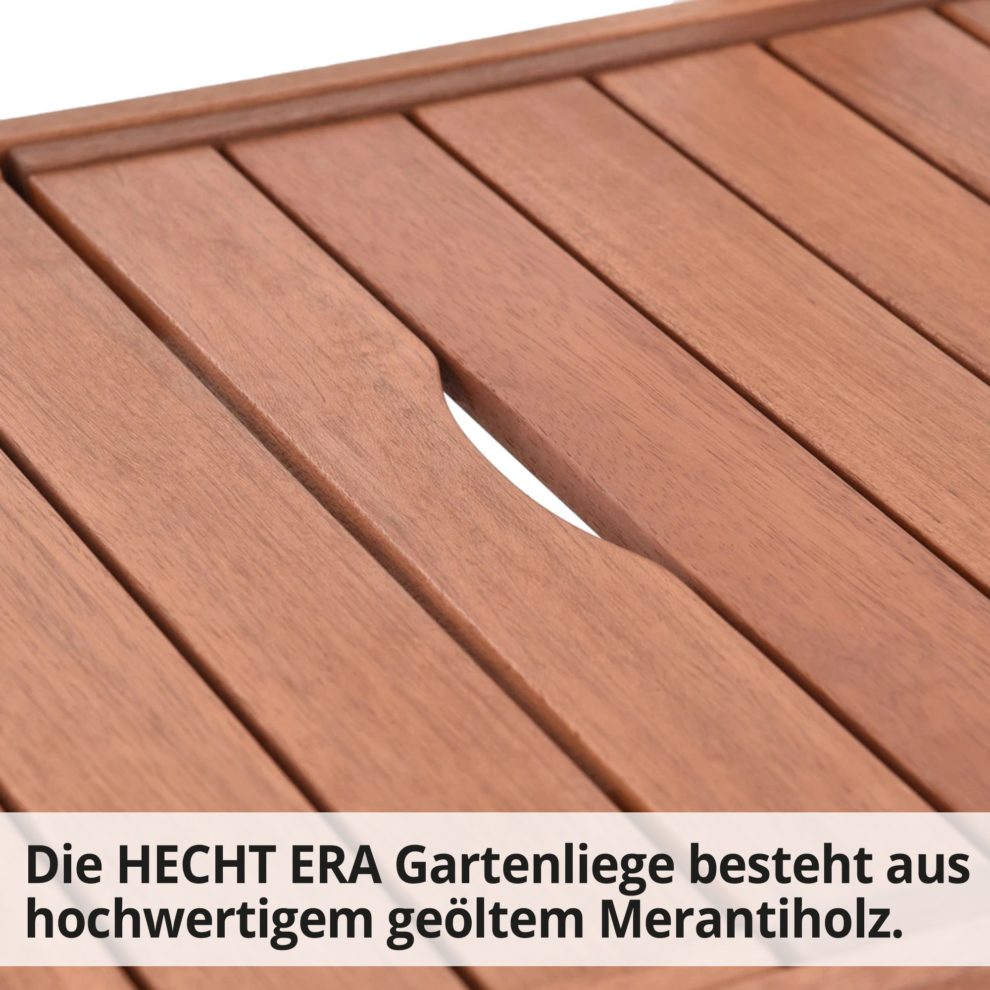 HECHT Gartenliege »Era Lounger« hochwertigem und geöltem Merantiholz 