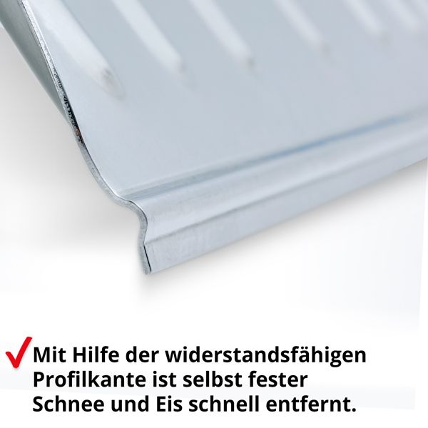 HECHT Schneeschaufel »465 AL« Schneeschaufel mit wiederstandsfähiger Profilkante